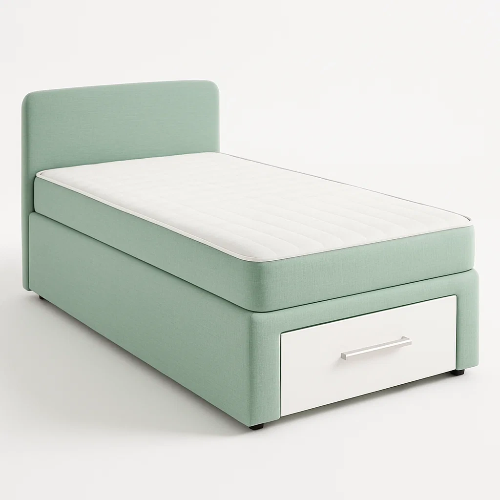 Bett mit Stauraum,Bett mit Stoffbezug und Bettkasten-HOMARONE