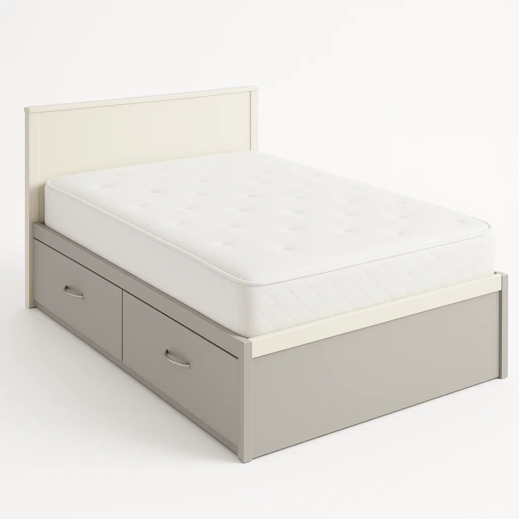 Bett mit Stauraum,Doppelbett mit Bettkasten-HOMARONE