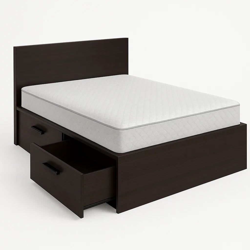 Bett mit Stauraum,Doppelbett mit Bettkasten-HOMARONE