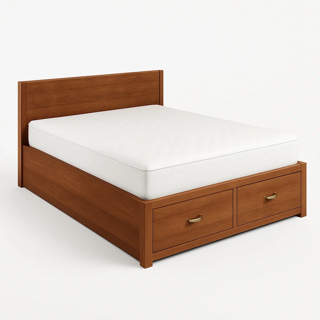 Bett mit Stauraum,Doppelbett mit Bettkasten-HOMARONE