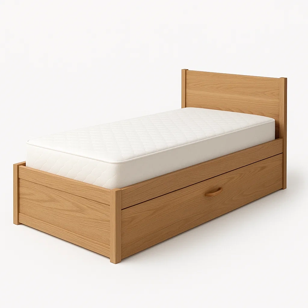 Bett mit Stauraum,Einzelbett mit Bettkasten-HOMARONE