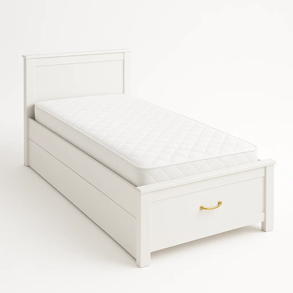 Bett mit Stauraum,Einzelbett mit Bettkasten-HOMARONE