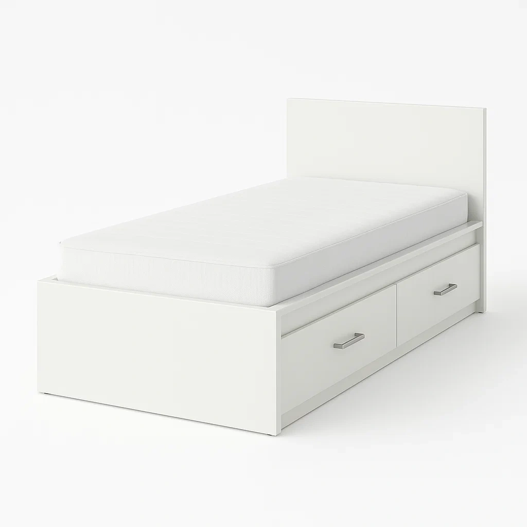 Bett mit Stauraum,Einzelbett mit Bettkasten-HOMARONE