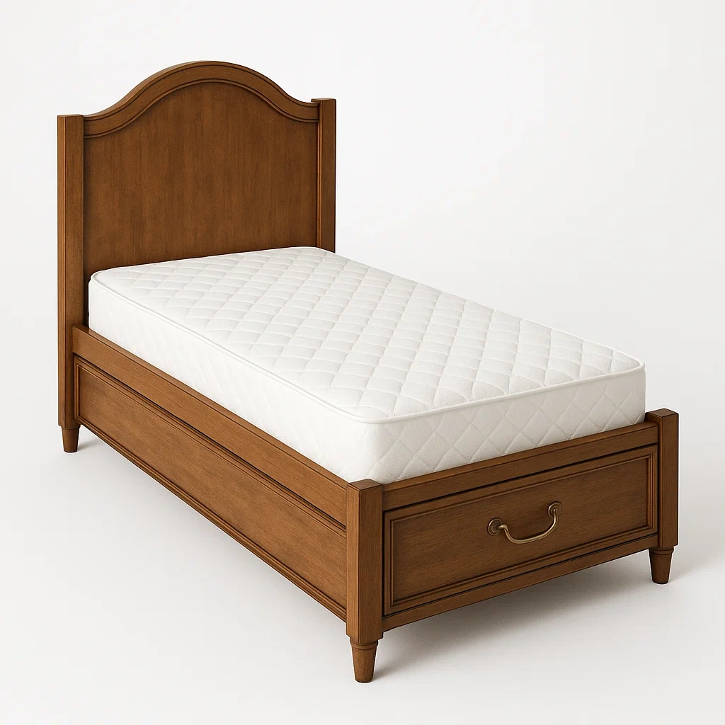 Bett mit Stauraum,Einzelbett mit Bettkasten-HOMARONE