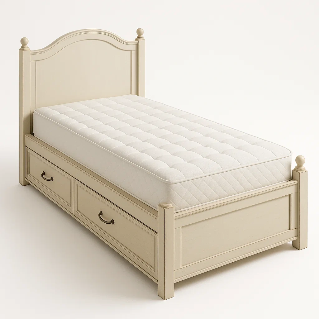 Bett mit Stauraum,Einzelbett mit Bettkasten-HOMARONE