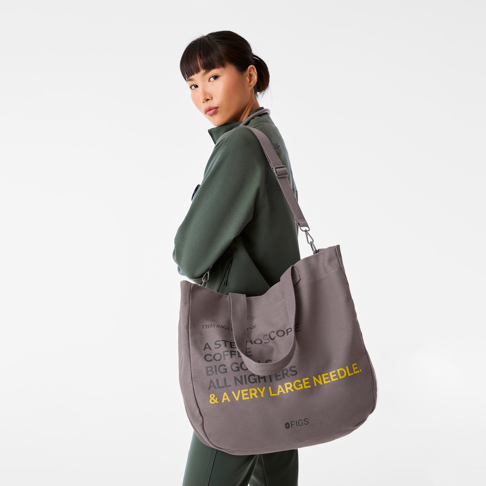 A Very Large Needle Detachable Strap Tote - 38