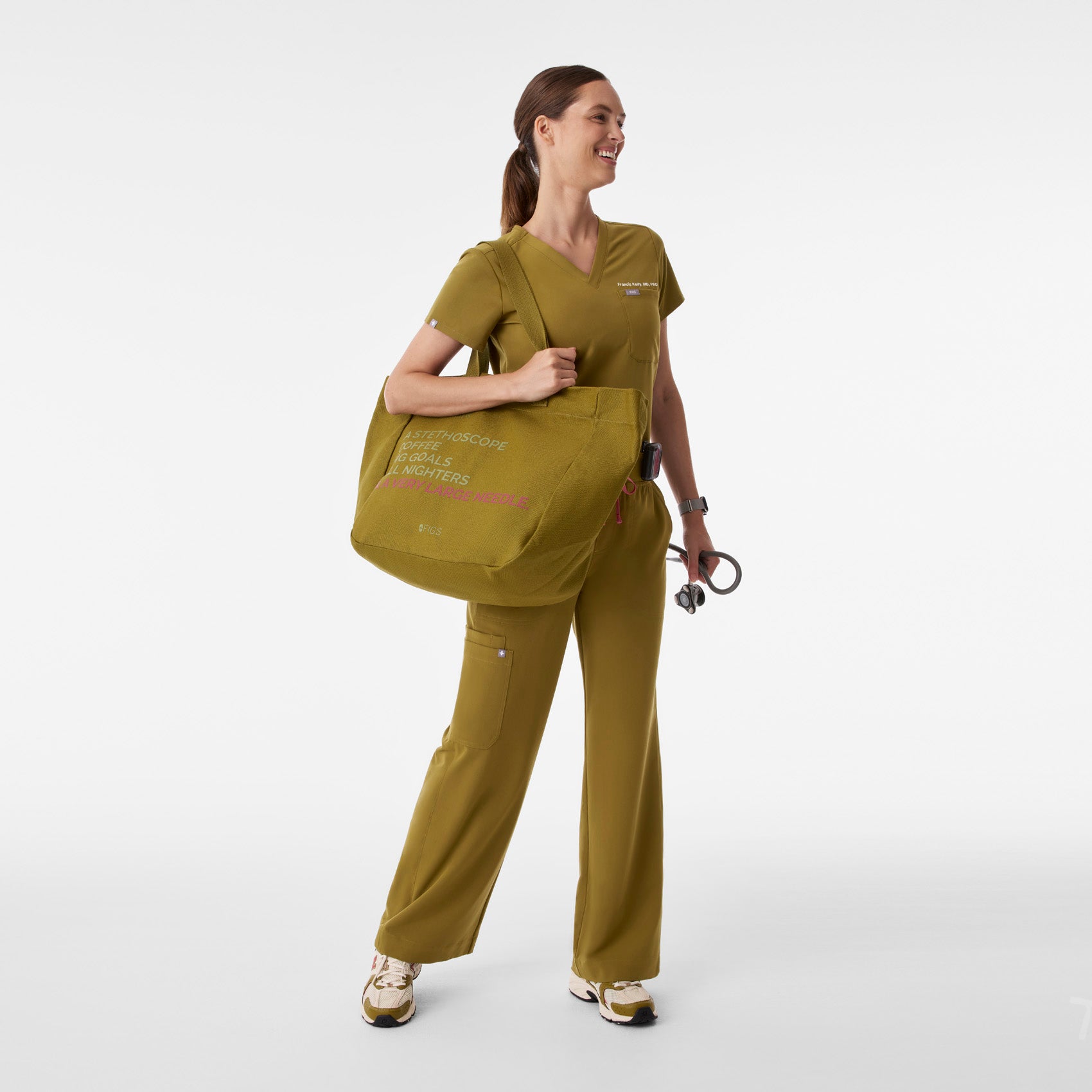 A Very Large Needle Detachable Strap Tote - 22
