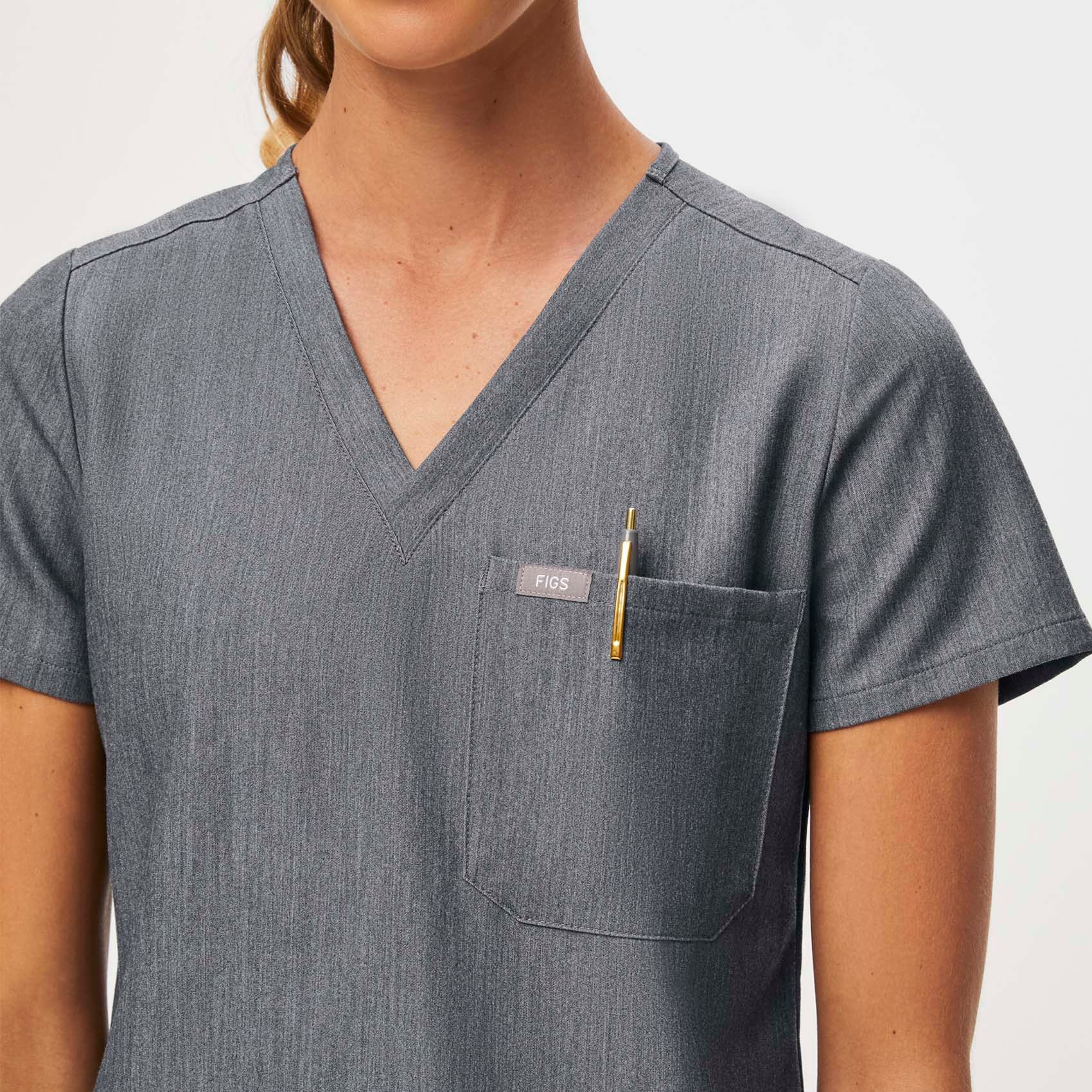 Catarina One-Pocket Scrub Top™ - 34