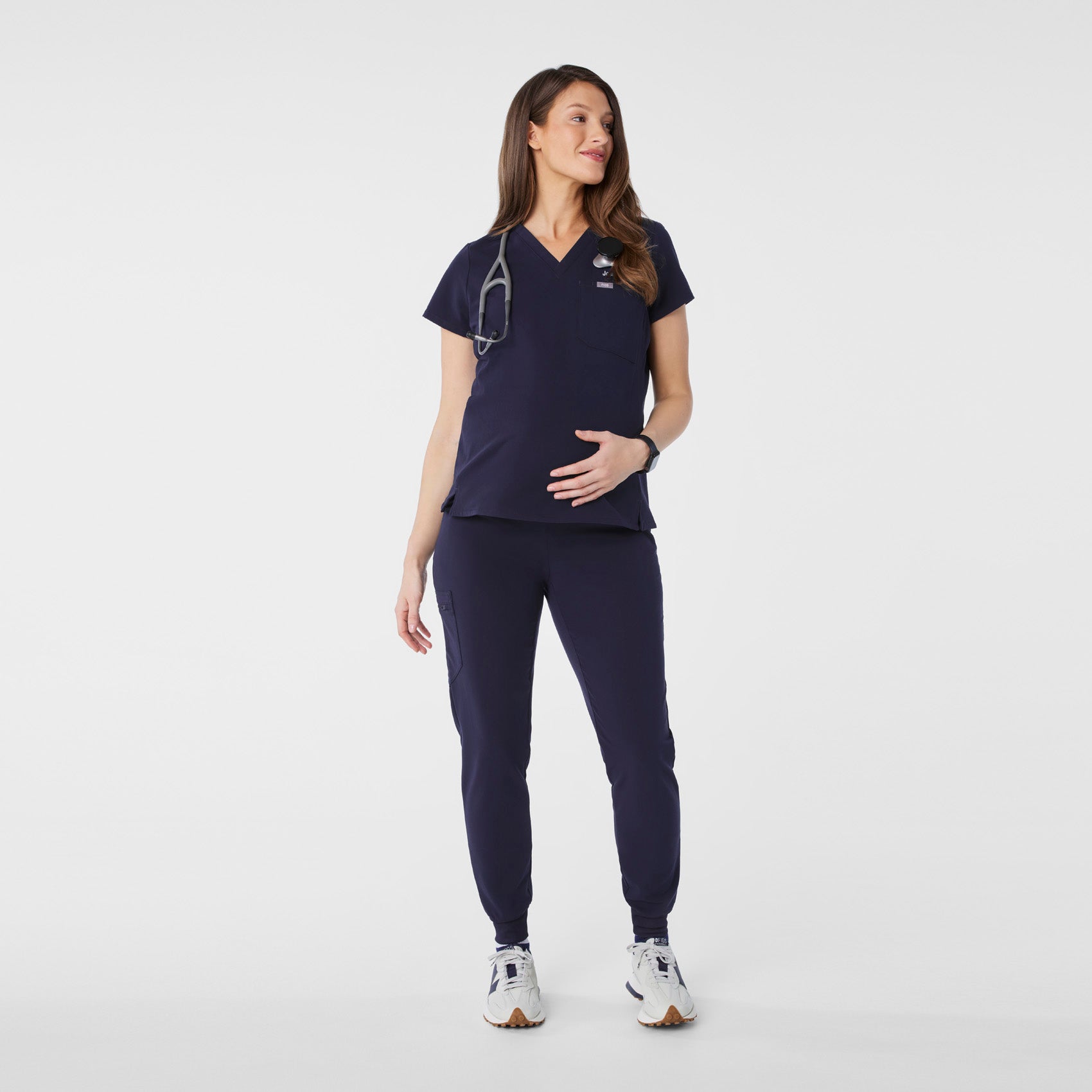Catarina Maternity Scrub Top - 10