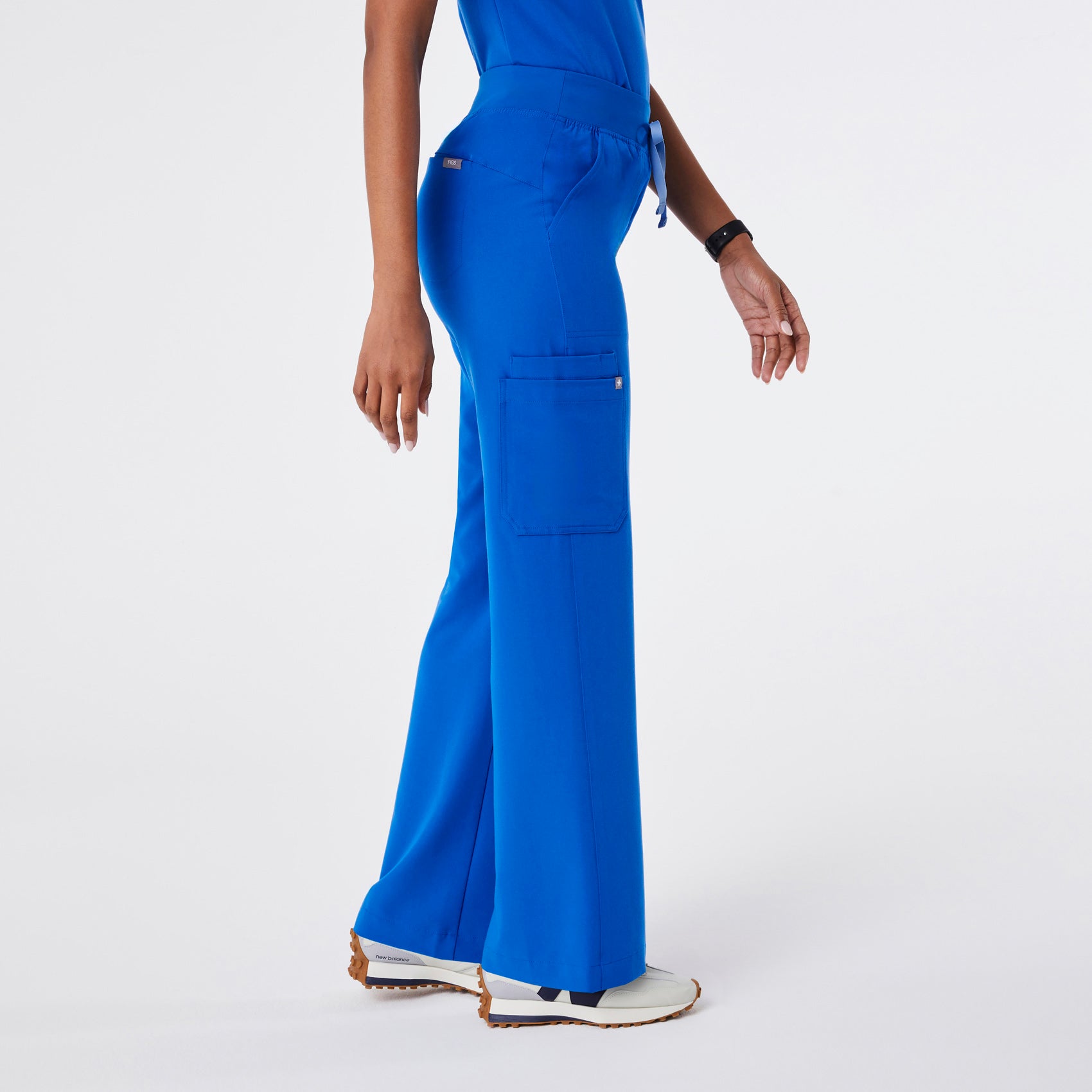 High Waisted Isabel Wide Leg Scrub Pants - 31