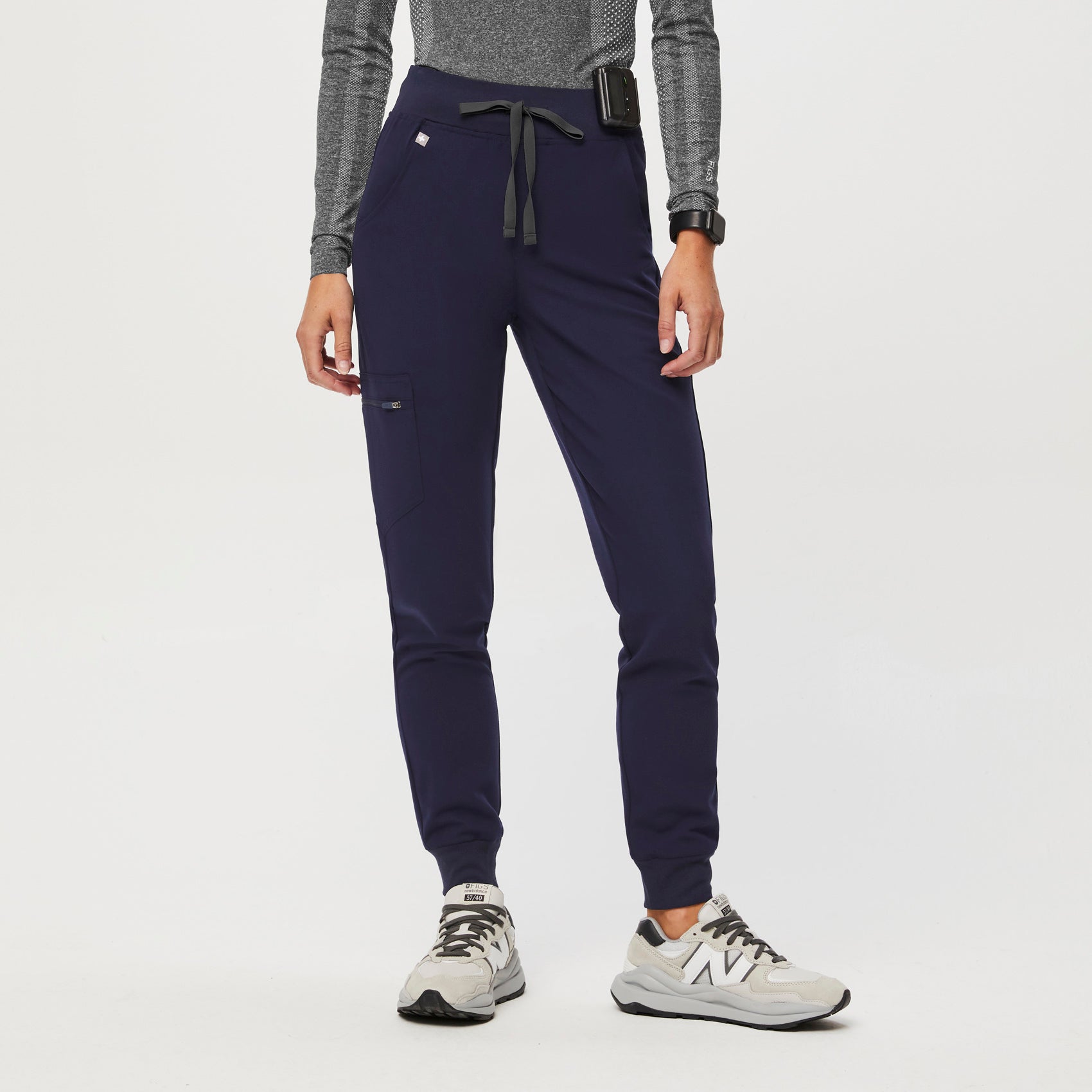 High Waisted Zamora Jogger Scrub Pants™ - Navy