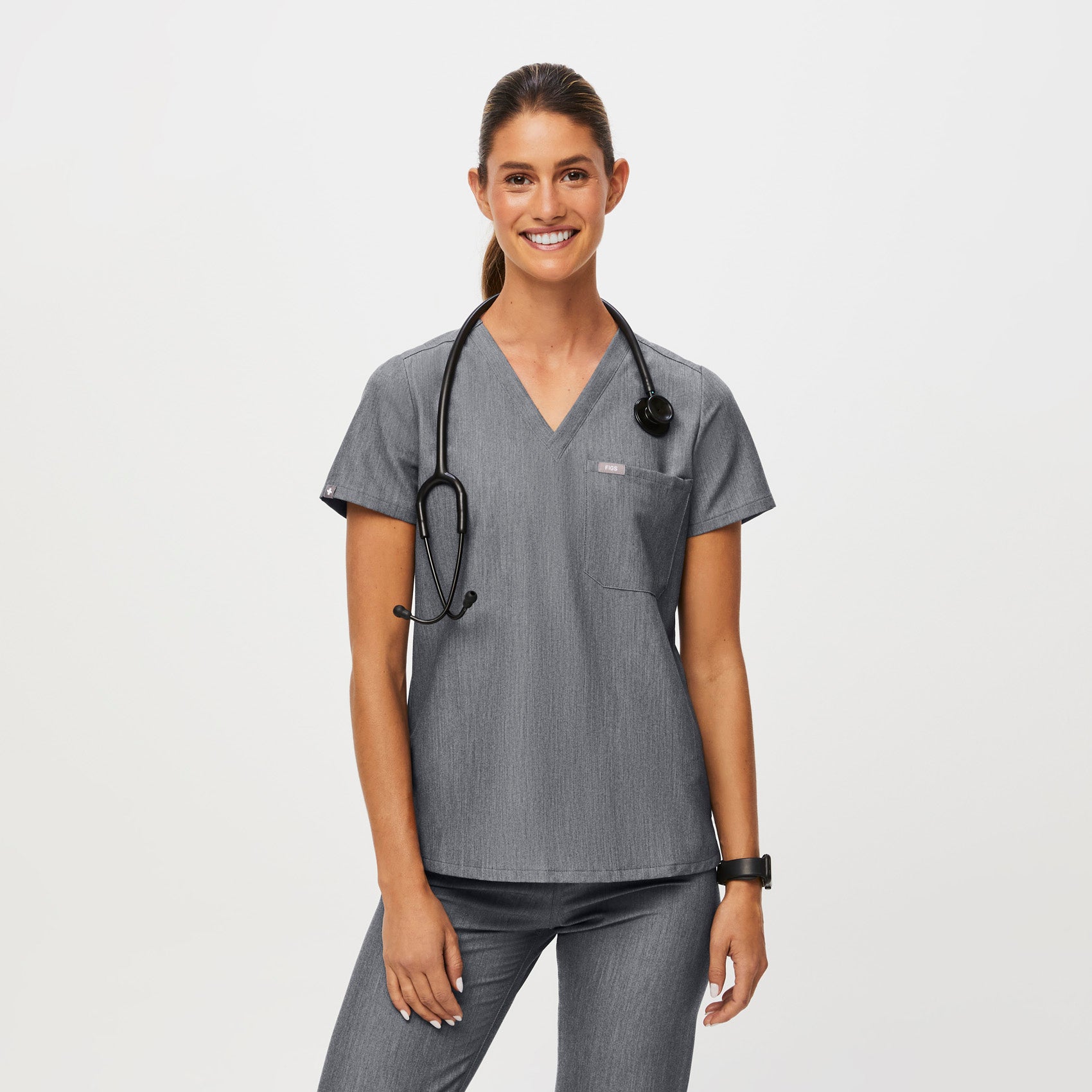 Catarina One-Pocket Scrub Top™ - 30