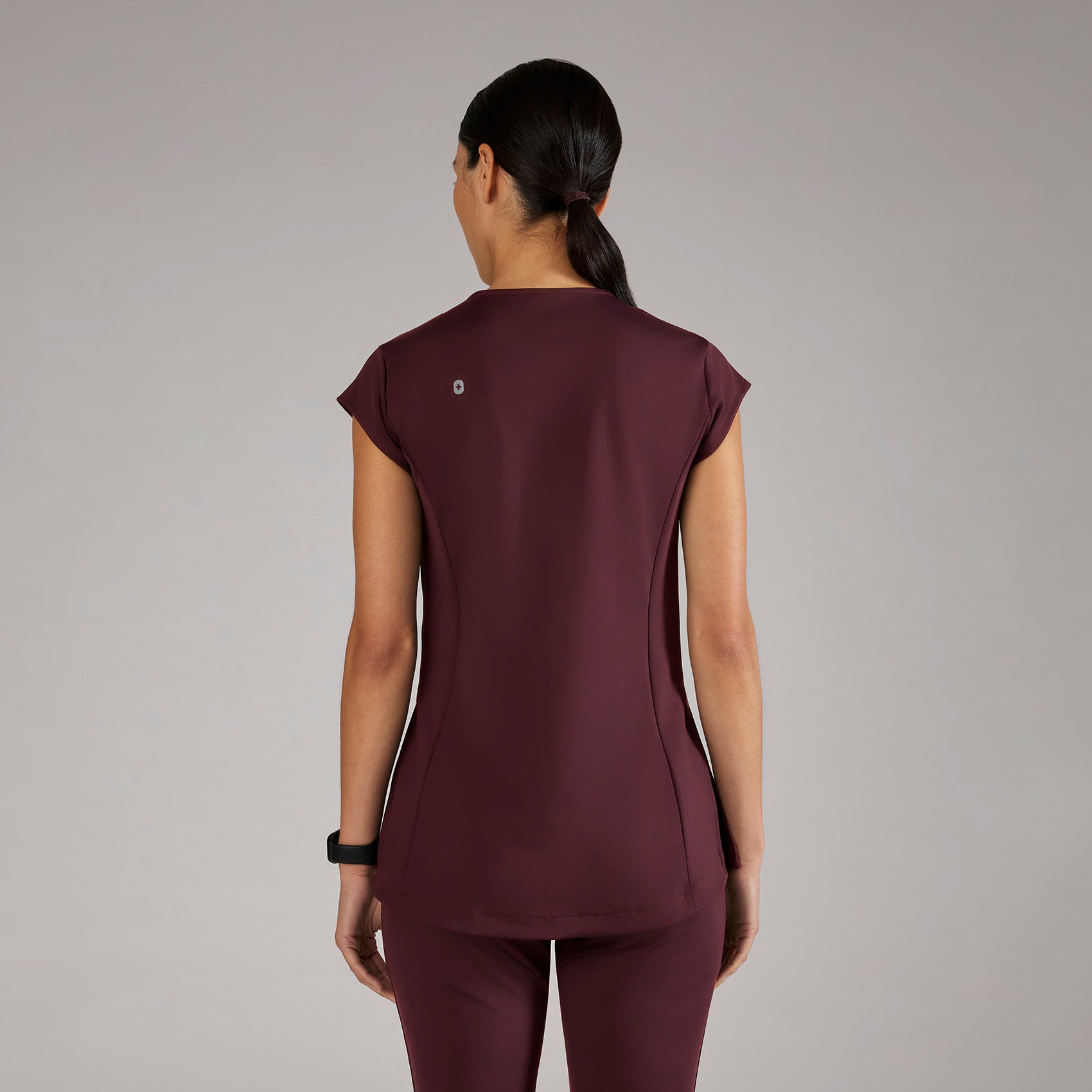 Alma Slim Crewneck Tunic Scrub Top - 24