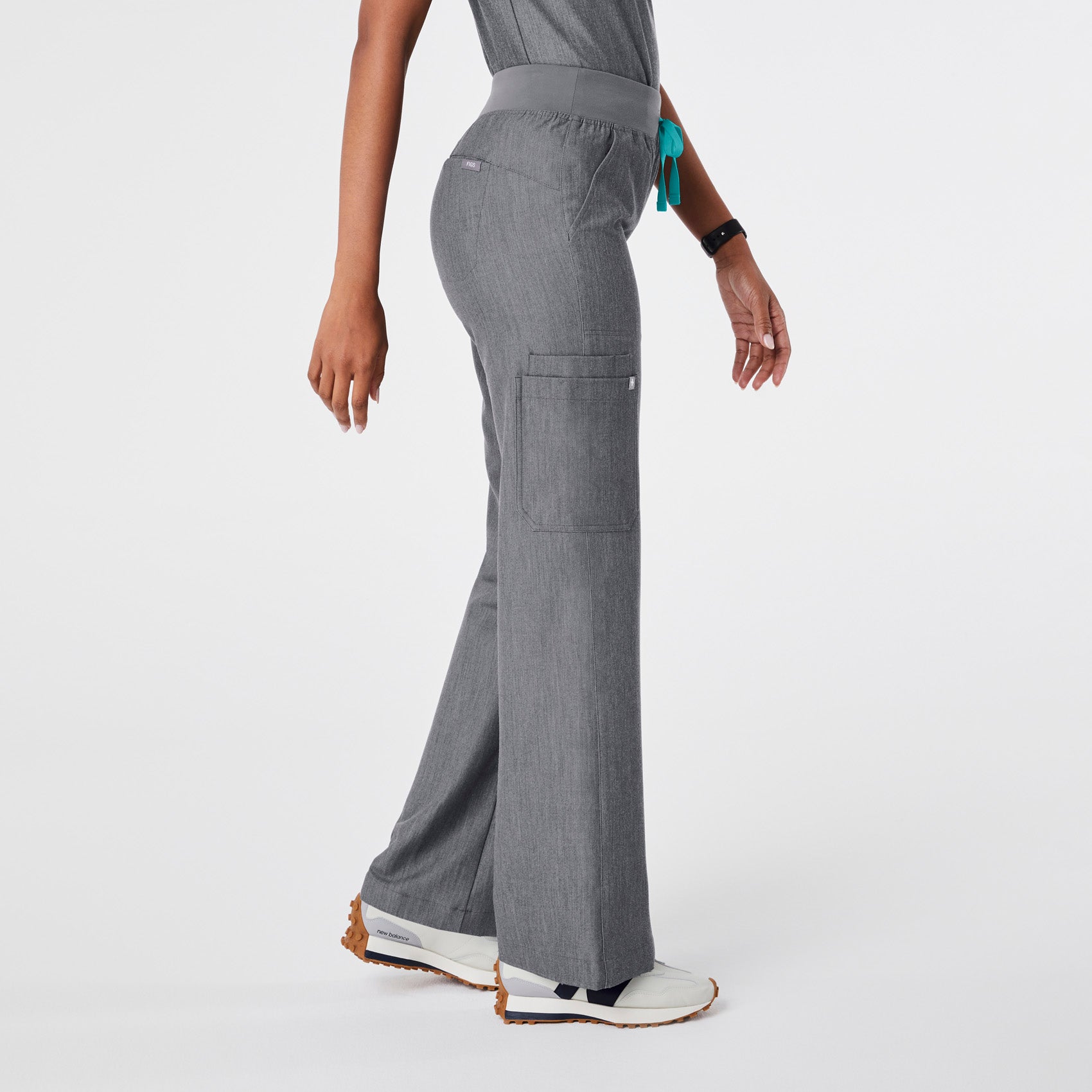 High Waisted Isabel Wide Leg Scrub Pants - 19