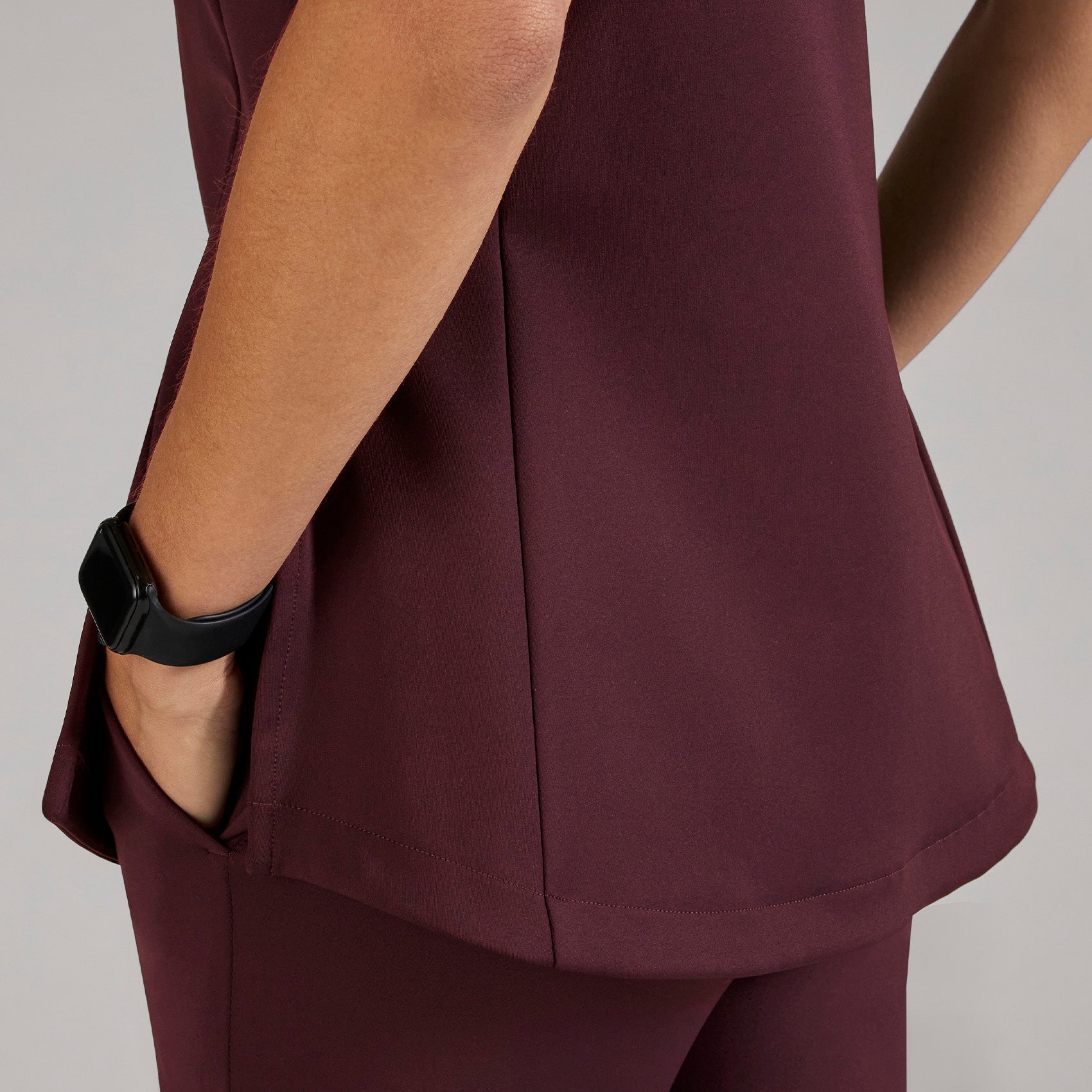 Alma Slim Crewneck Tunic Scrub Top - 26