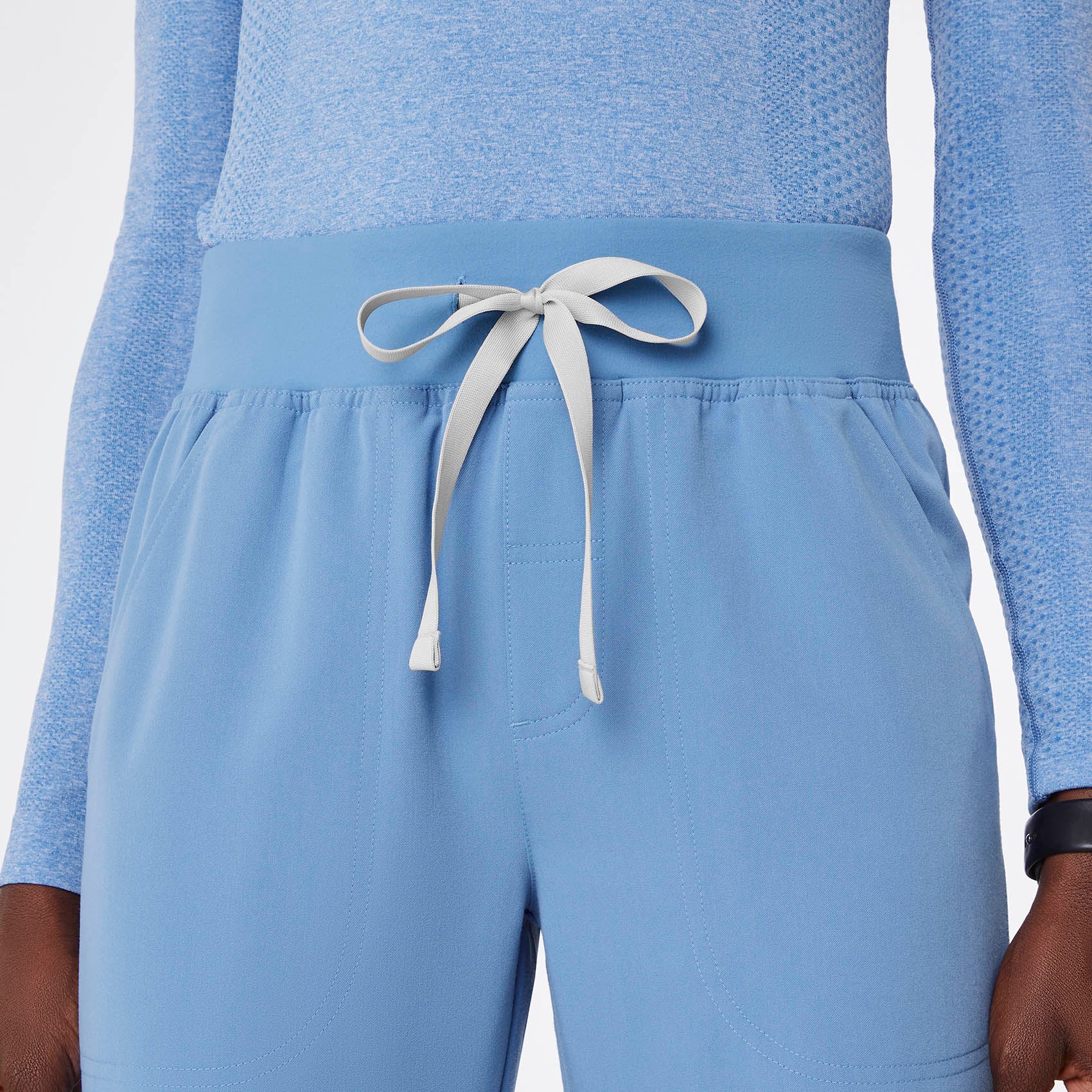 High Waisted Isabel Wide Leg Scrub Pants - 27