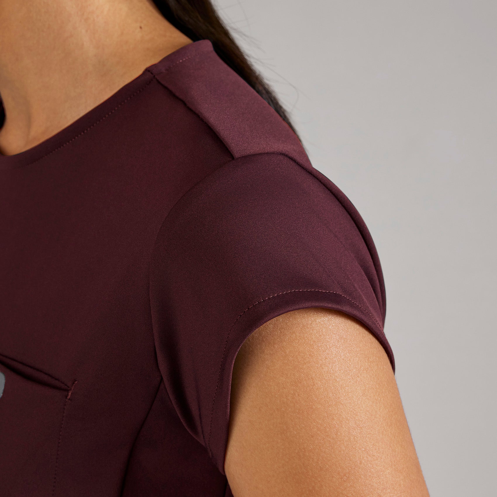 Alma Slim Crewneck Tunic Scrub Top - 29