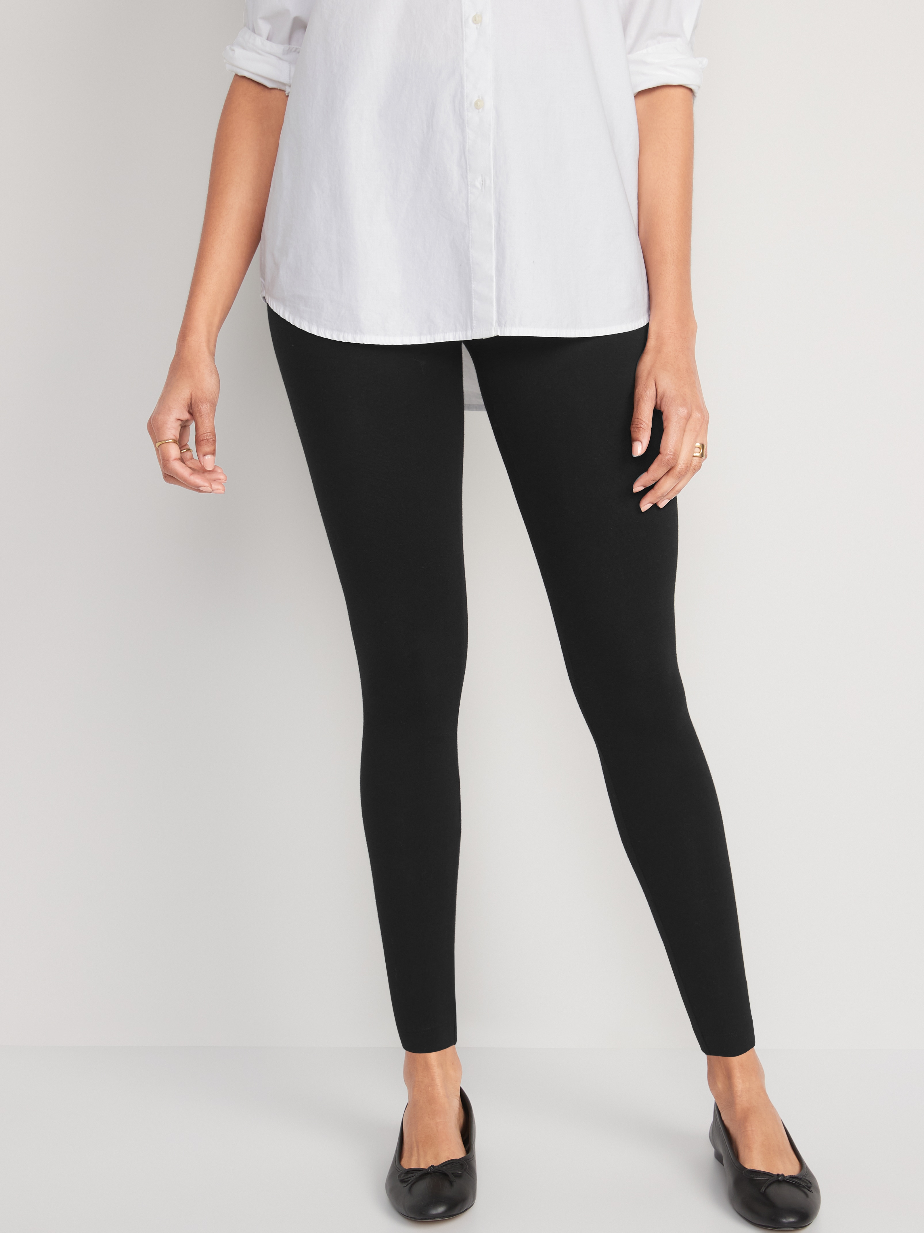 High-Waisted Fashion Layering Leggings 3-Pack - Black Jack - 3