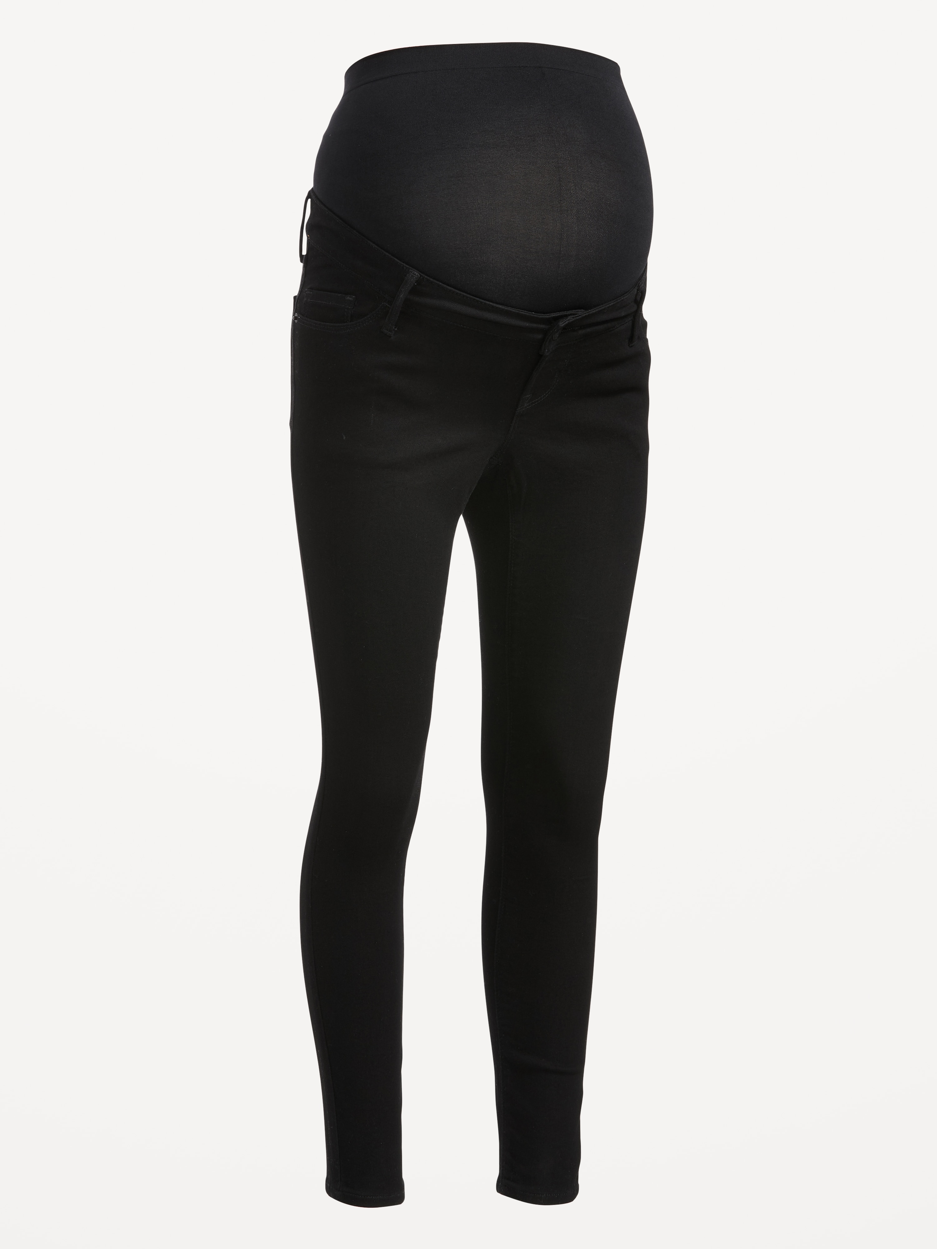 Maternity Full-Panel Rockstar Super Skinny Jeans - Black Jack - 5