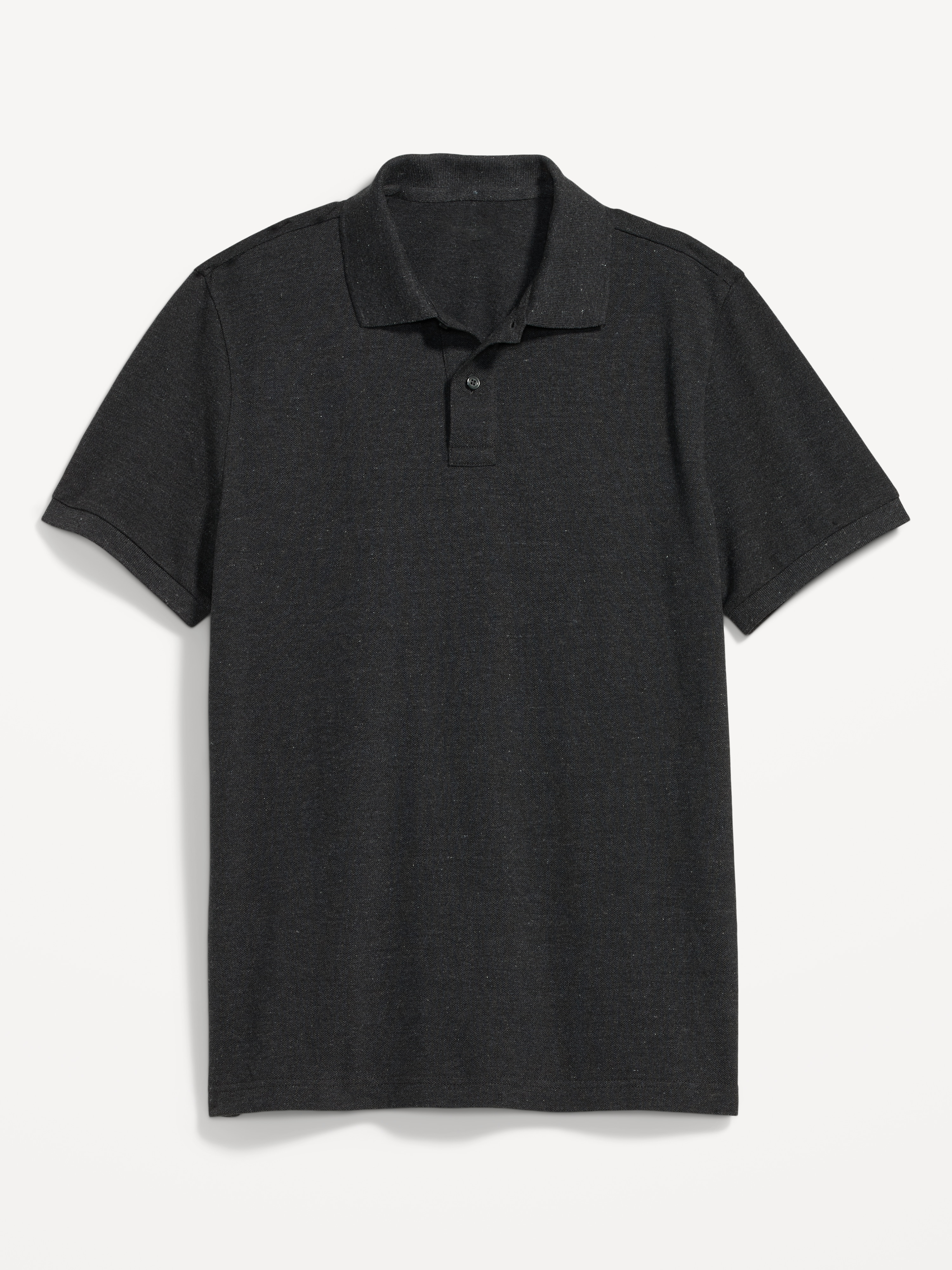 Pique Polo for Men - Charcoal Heather - 1
