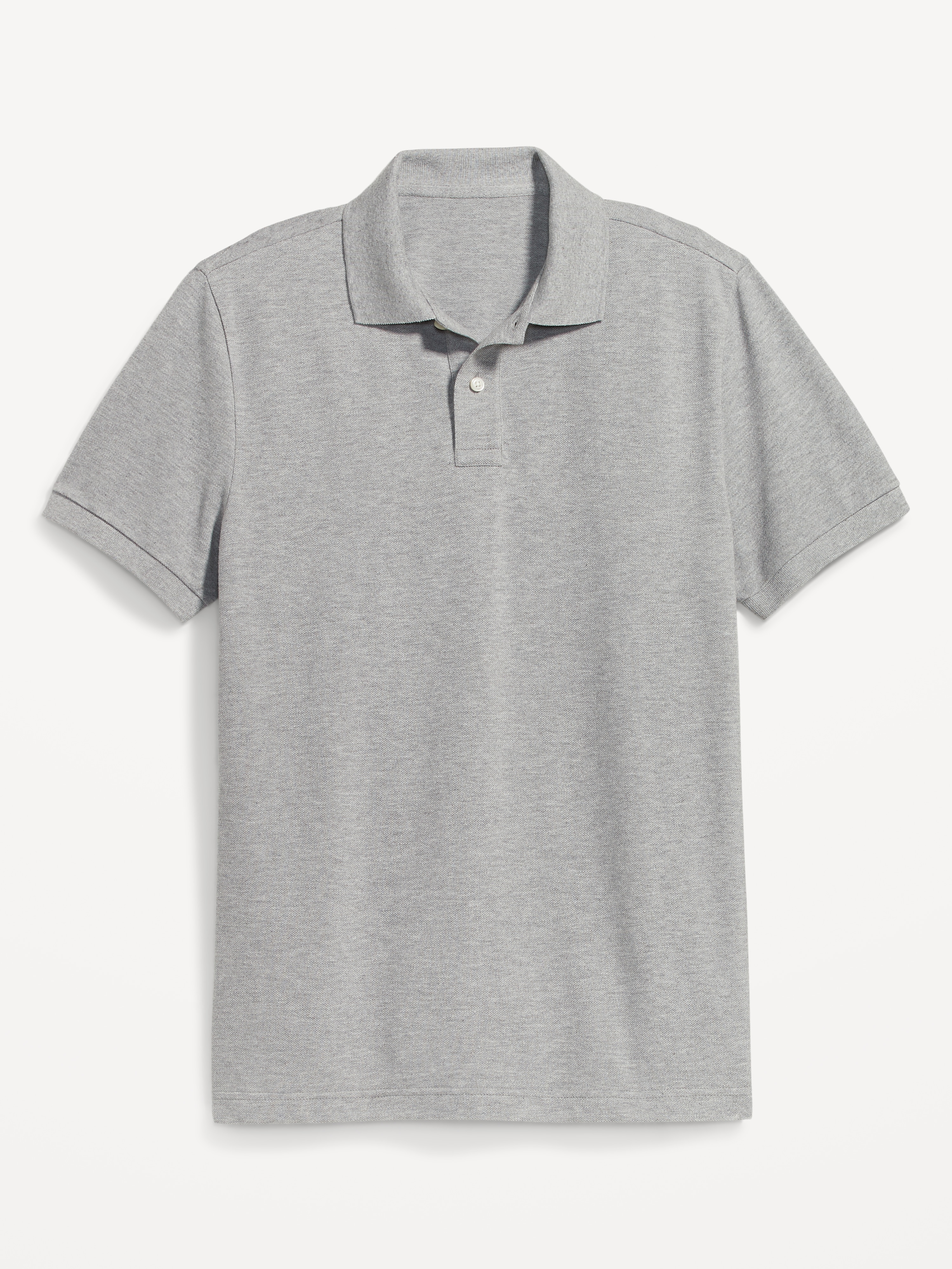 Pique Polo for Men - Light Heather Gray - 1