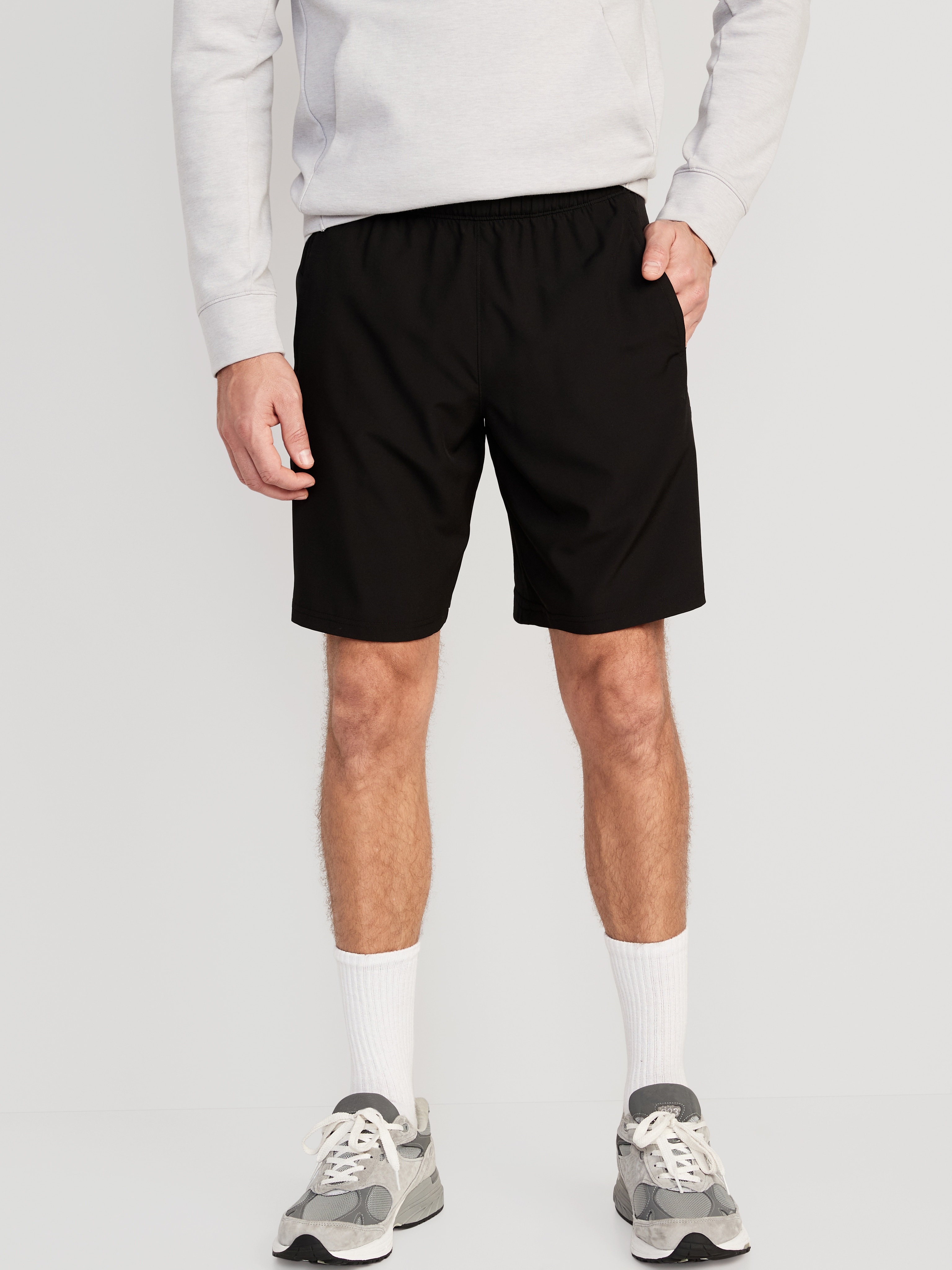 StretchTech Workout Shorts -- 9-inch inseam - Black Jack - 1