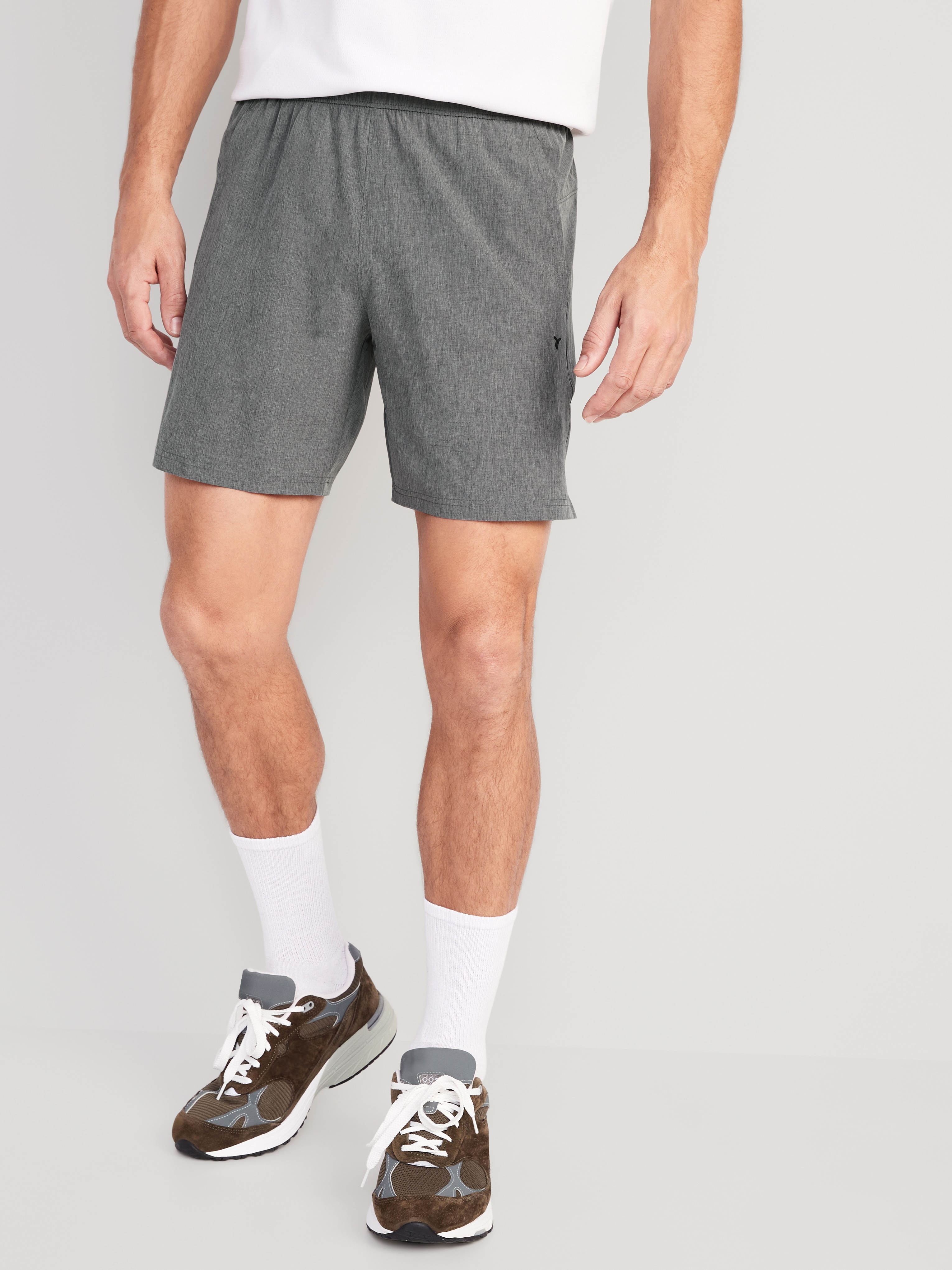 StretchTech Workout Shorts -- 7-inch inseam - Smoky Gray - 1