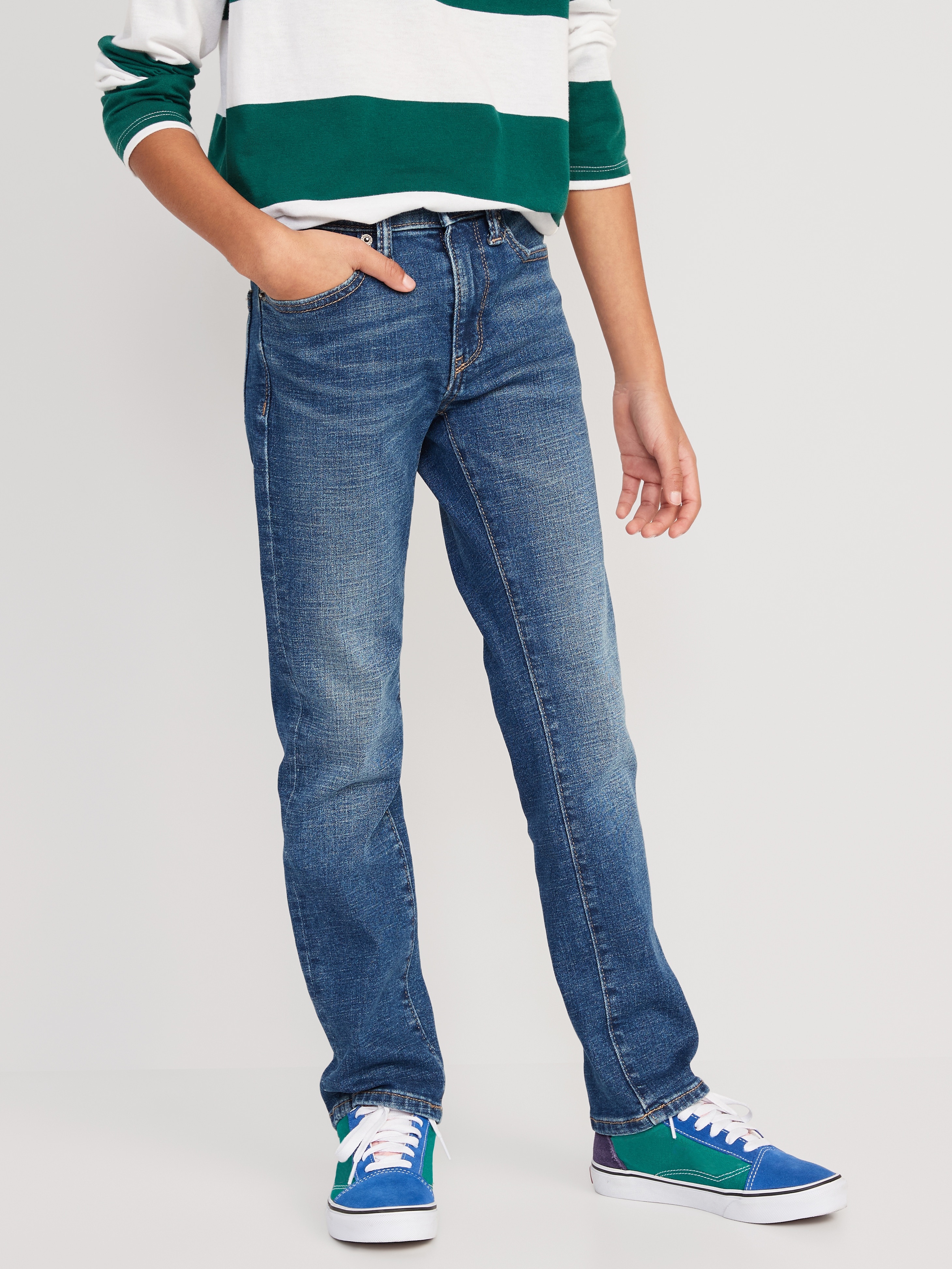 Slim 360° Stretch Jeans for Boys - Medium Wash - 1