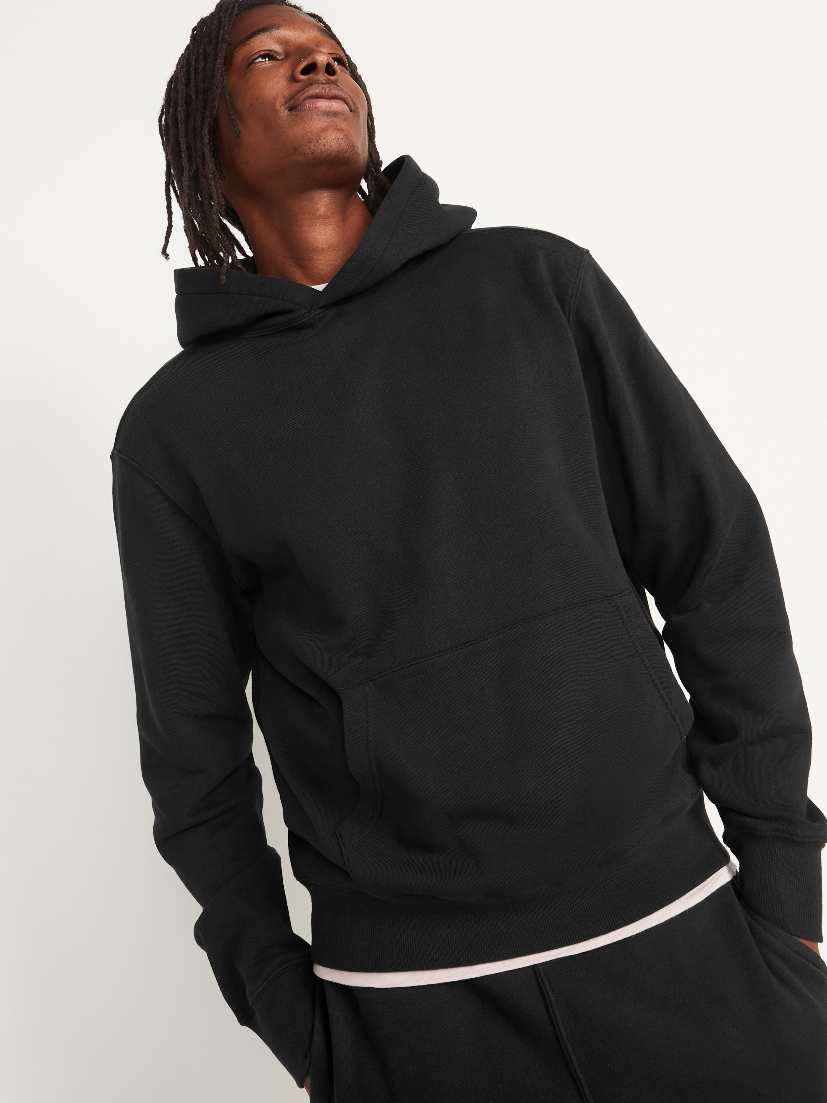 Rotation Popover Hoodie - Black - 1