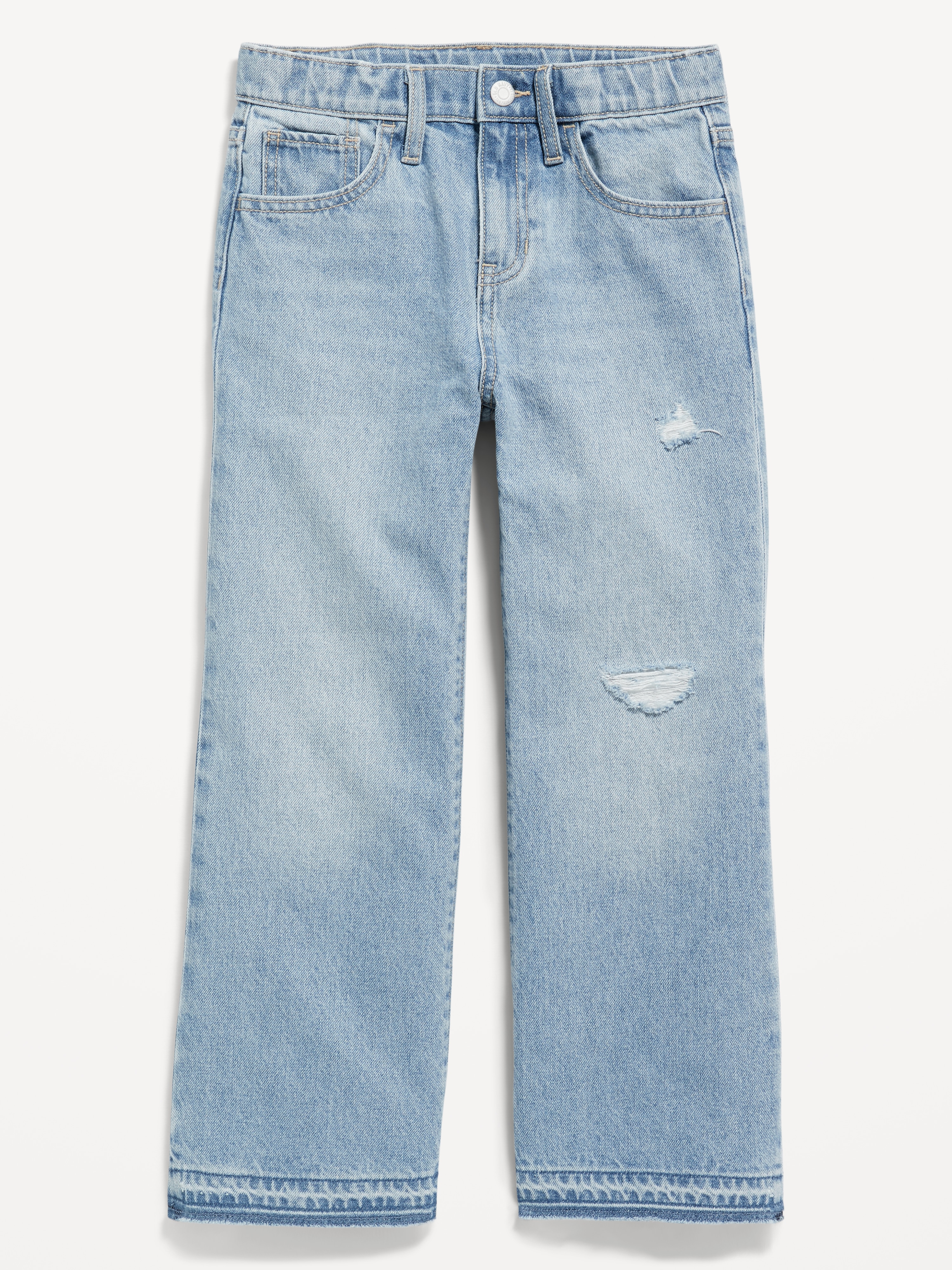 Printed High-Waisted Baggy Wide-Leg Jeans for Girls - Recess - 4