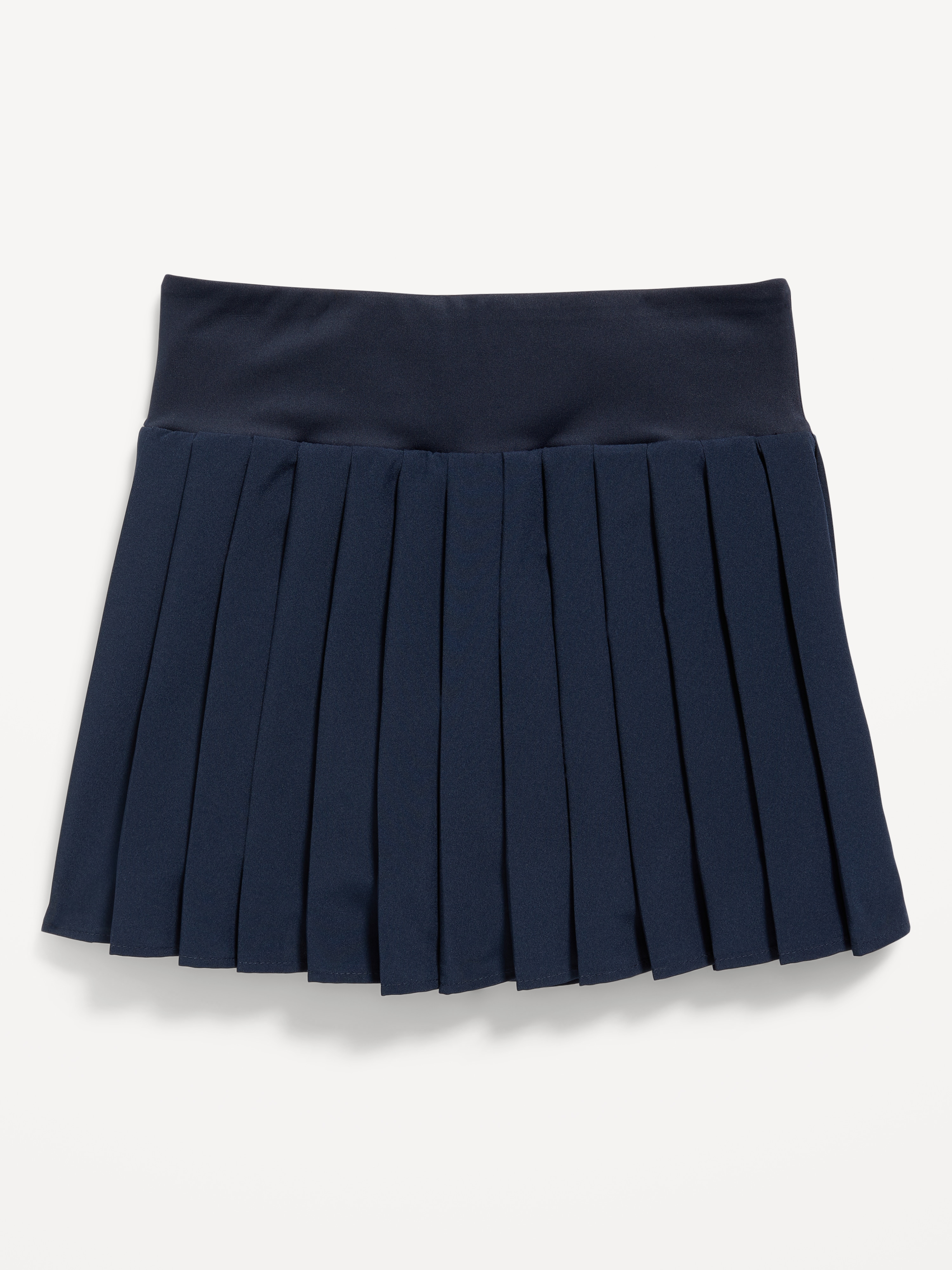 High-Waisted Pleated Performance Skort for Girls - In the Navy - 4