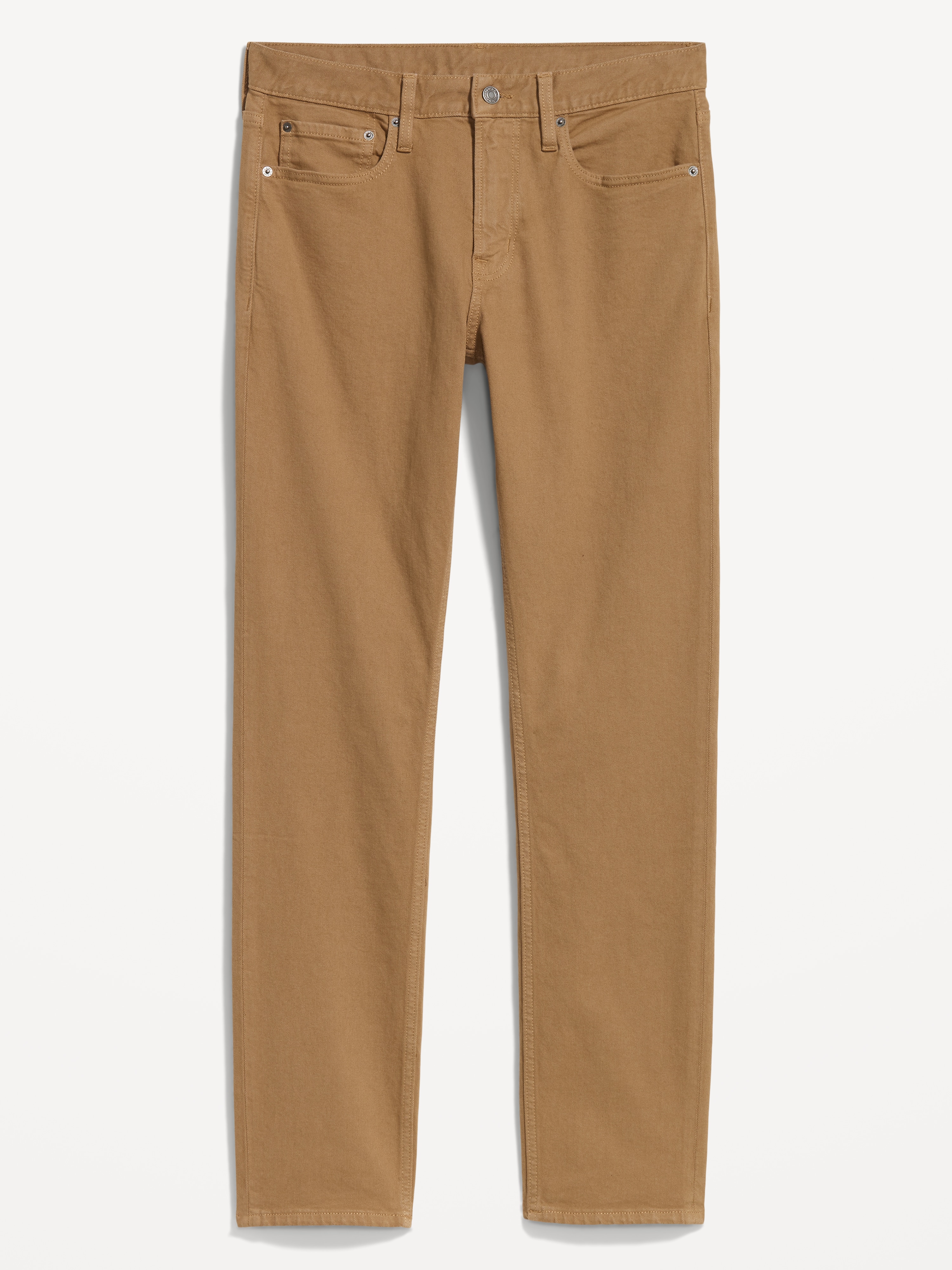 Slim Built-In Flex Five-Pocket Pants - Dark Khaki - 4