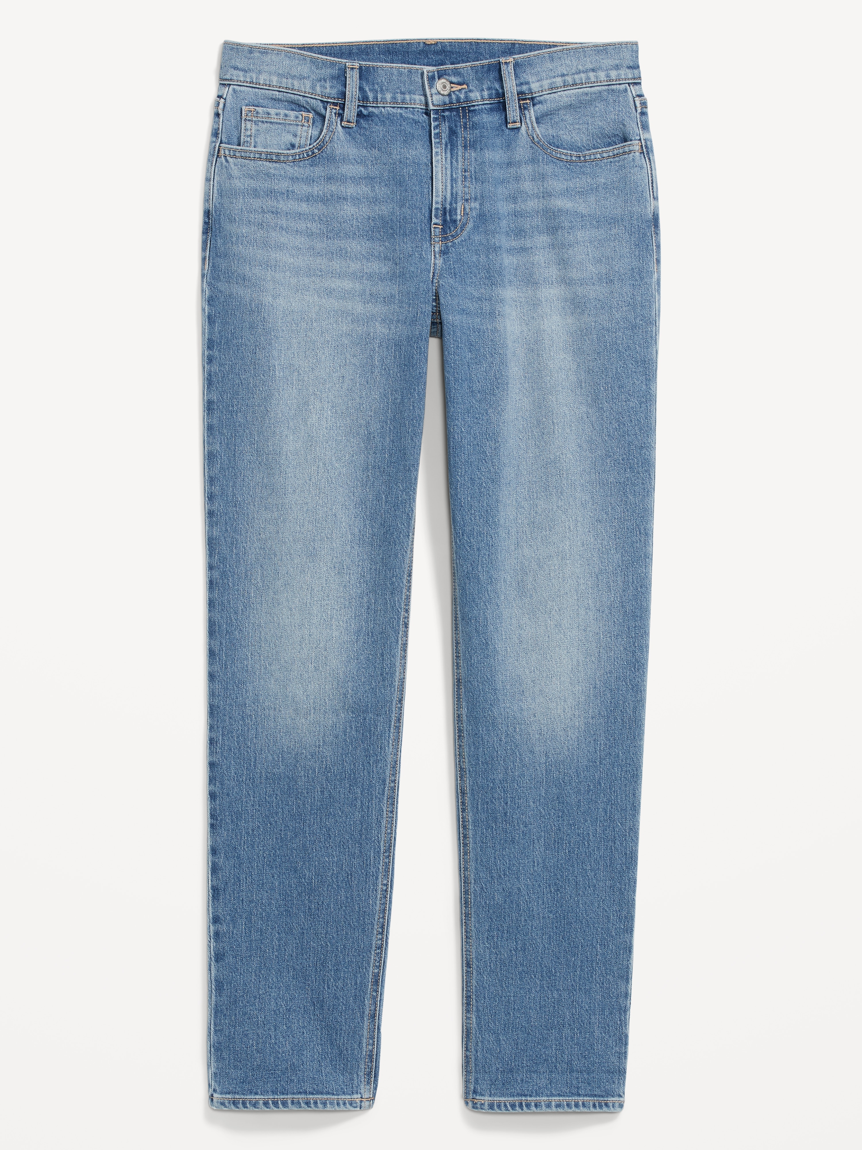 Mid-Rise Wow Boyfriend Straight Jeans - Medium Wash - 4