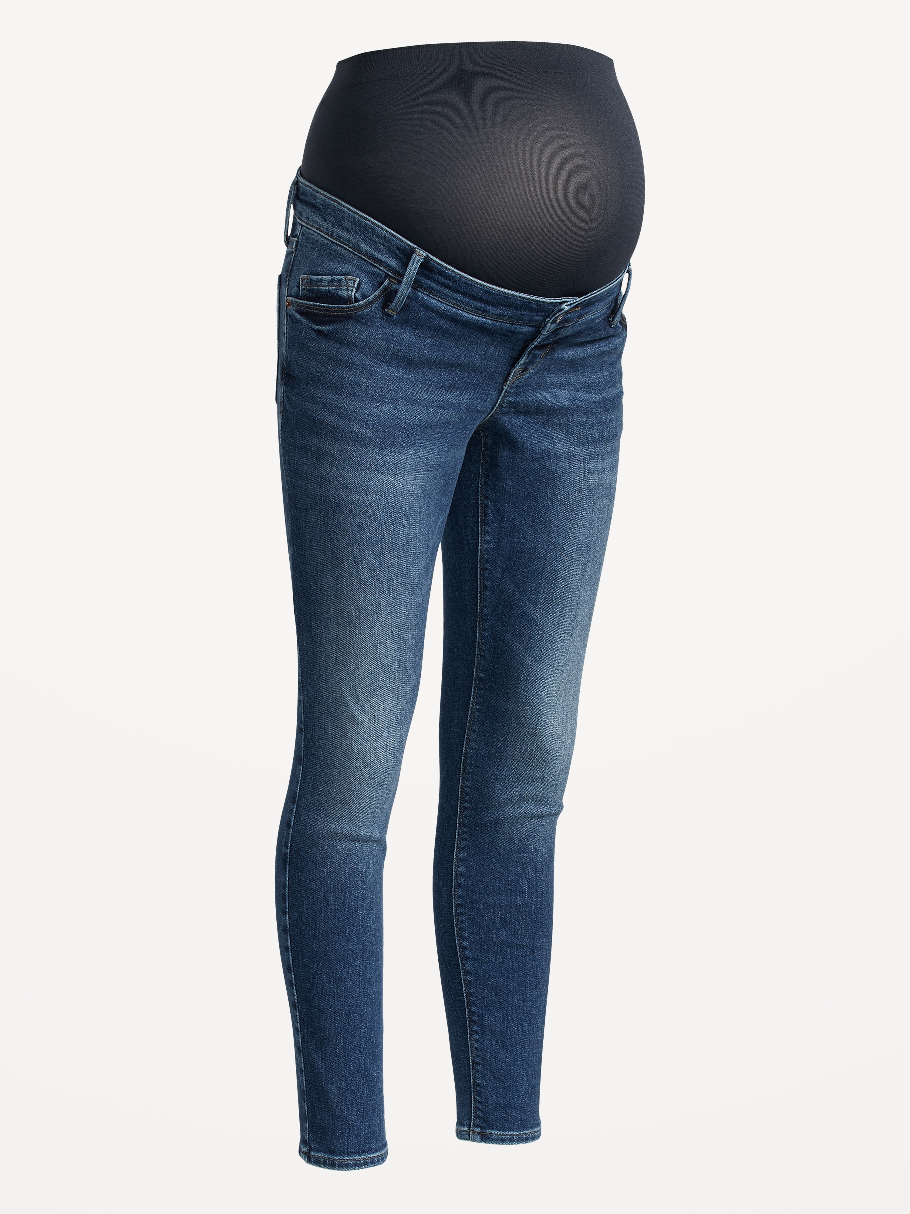 Maternity Full-Panel Rockstar Super Skinny Jeans - Dark Wash - 4