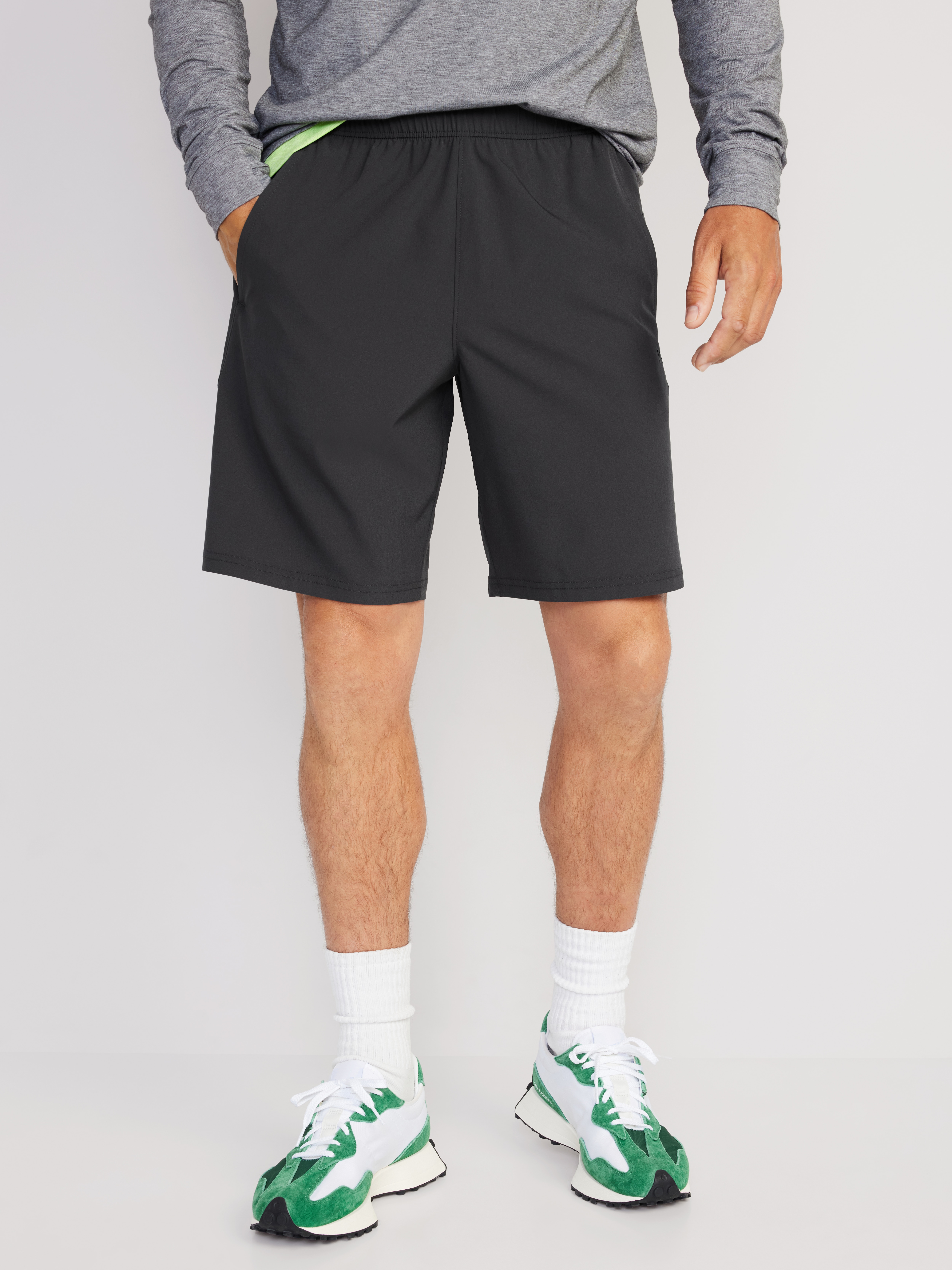 StretchTech Workout Shorts -- 9-inch inseam - Panther - 1