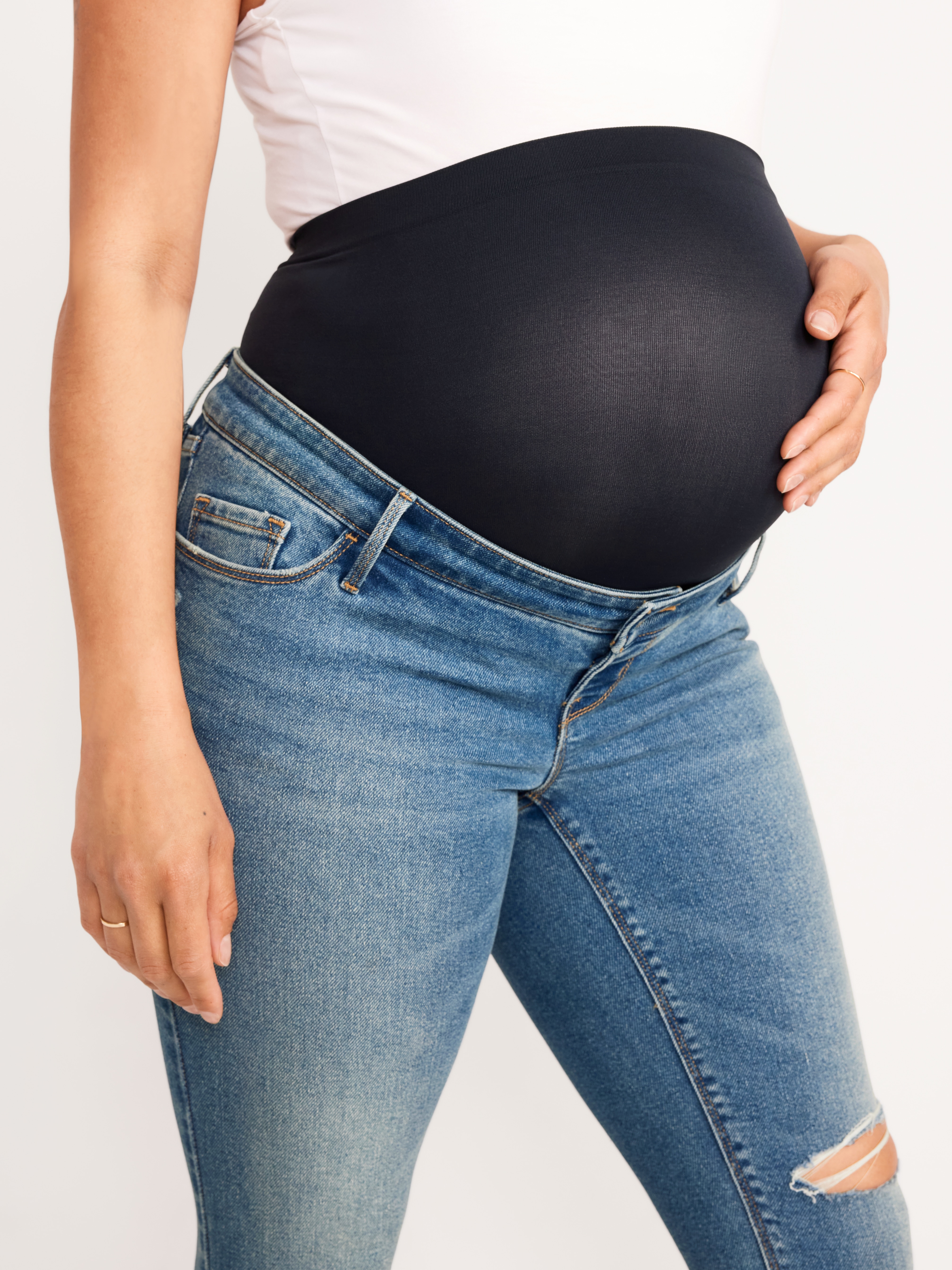 Maternity Full-Panel Rockstar Super Skinny Jeans - Marsha - 5
