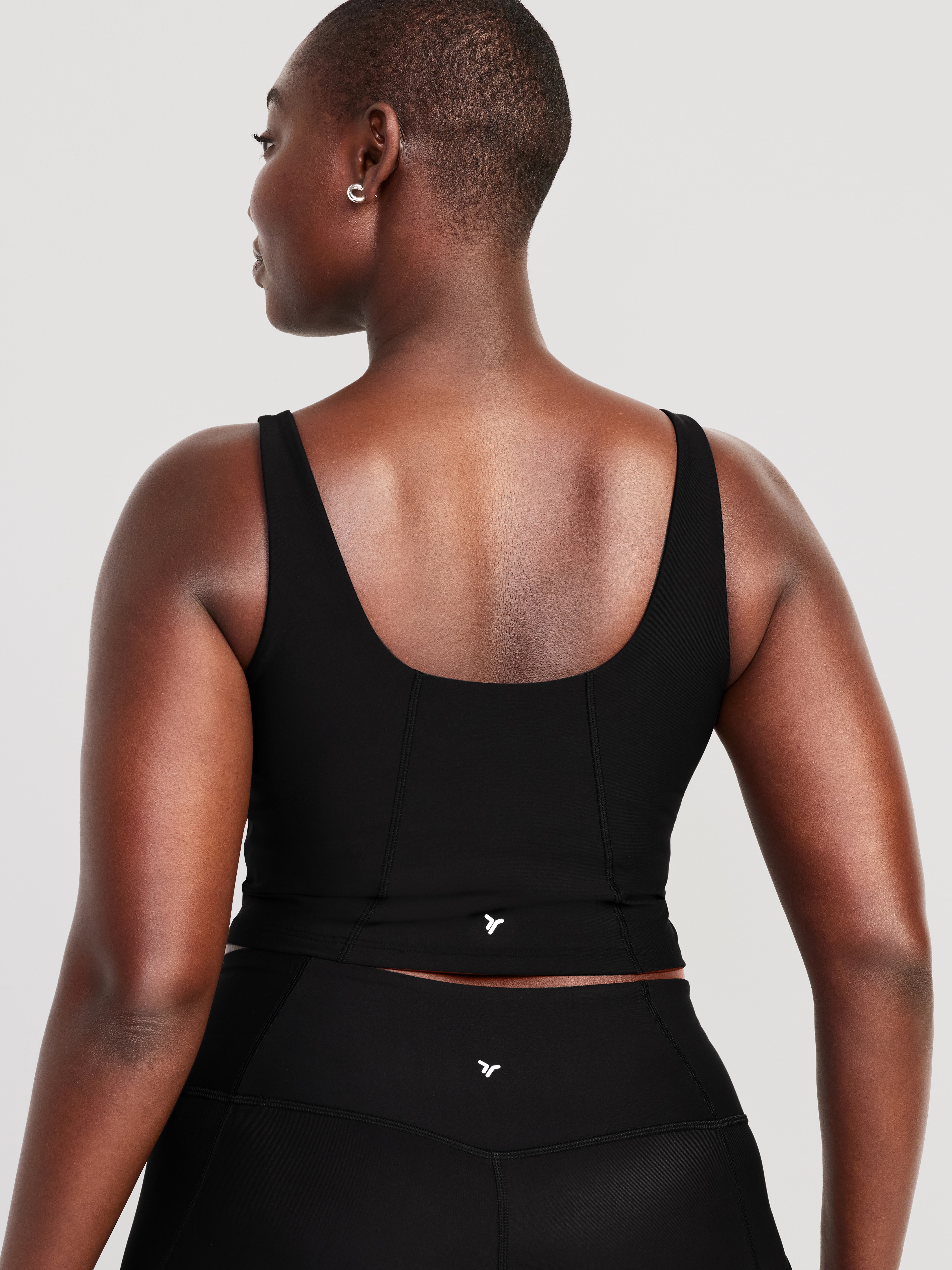Light Support PowerSoft Longline Sports Bra - Black Jack - 5