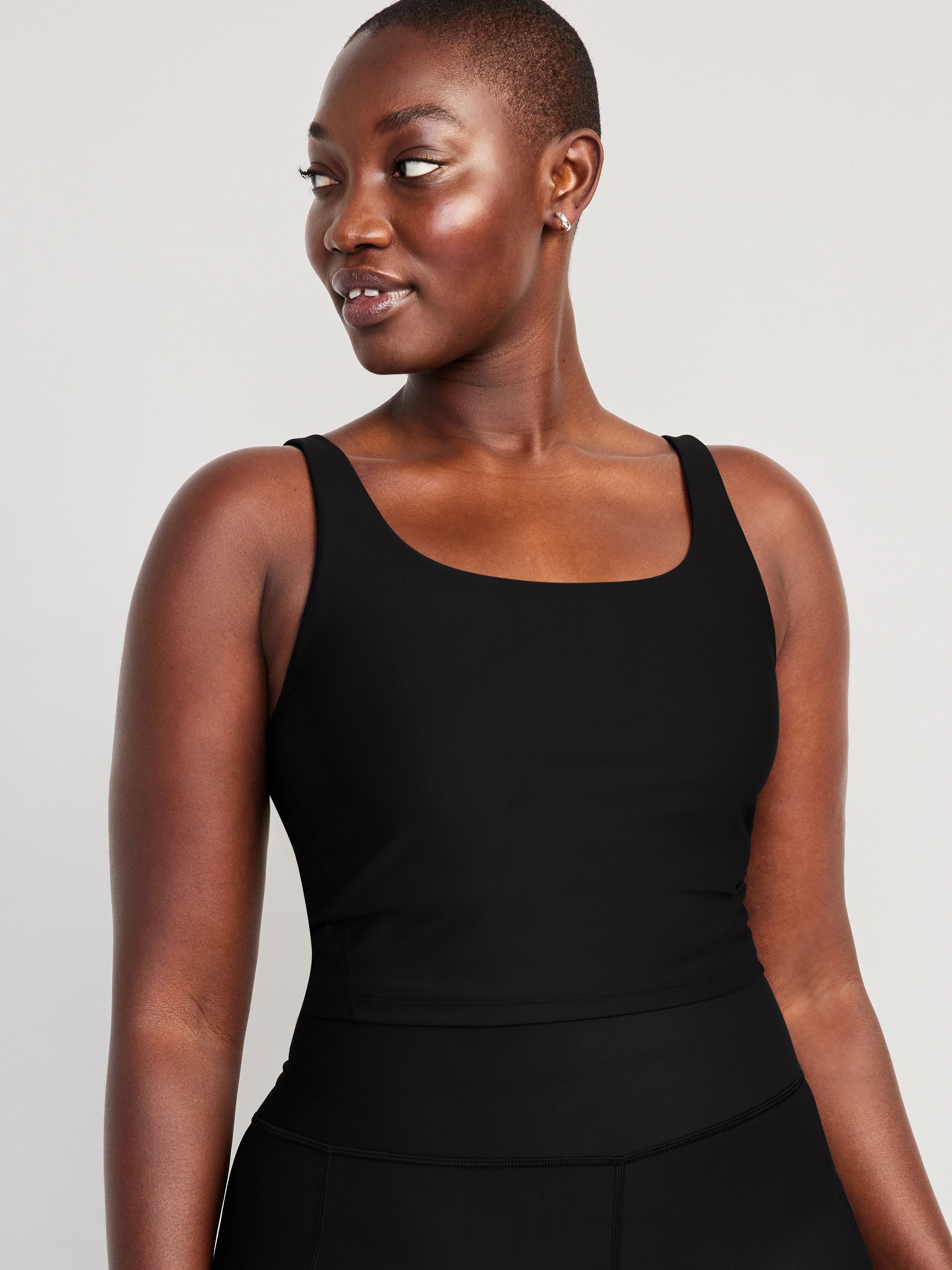 Light Support PowerSoft Longline Sports Bra - Black Jack - 4