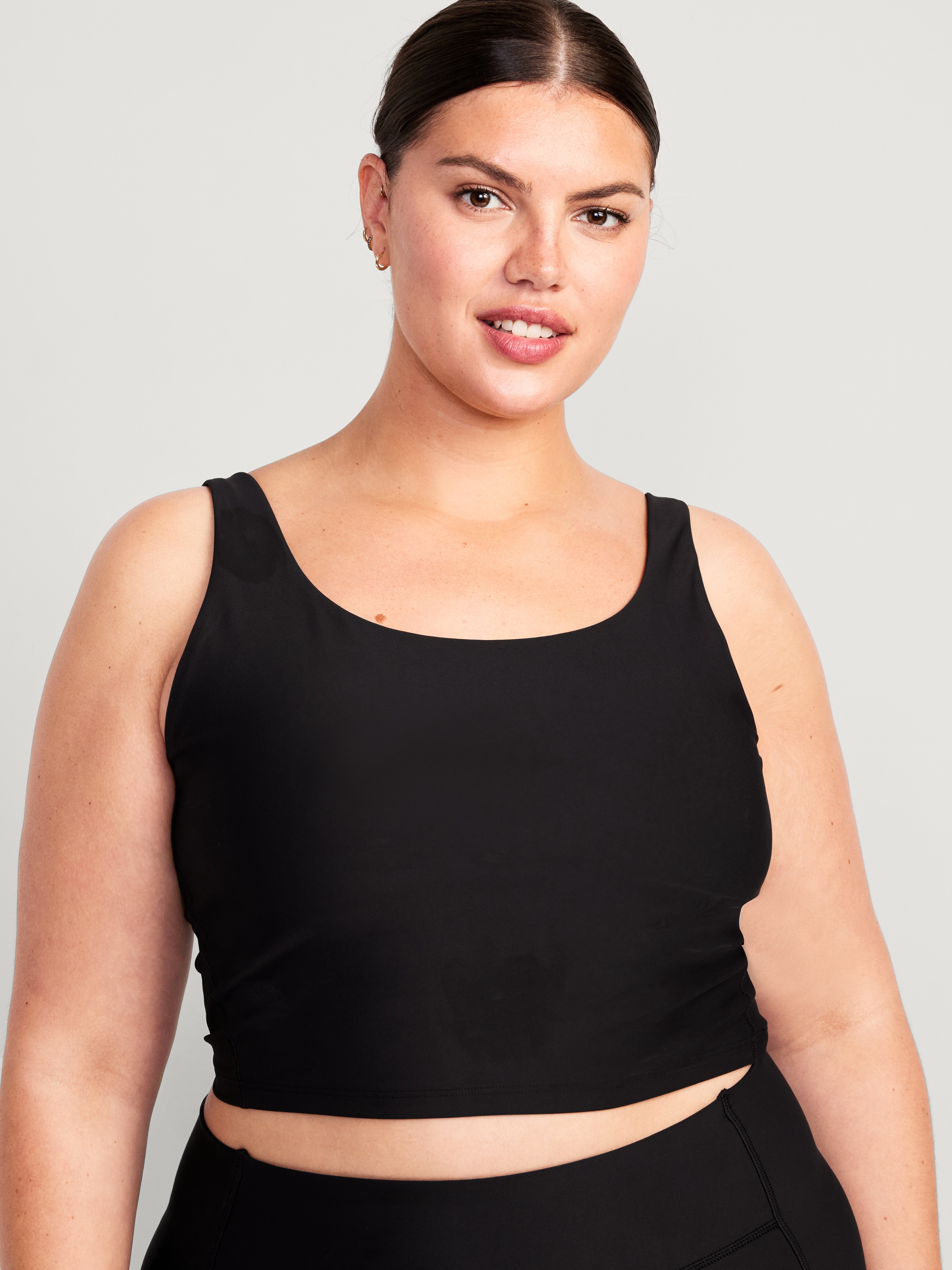 Light Support PowerSoft Longline Sports Bra - Black Jack - 6
