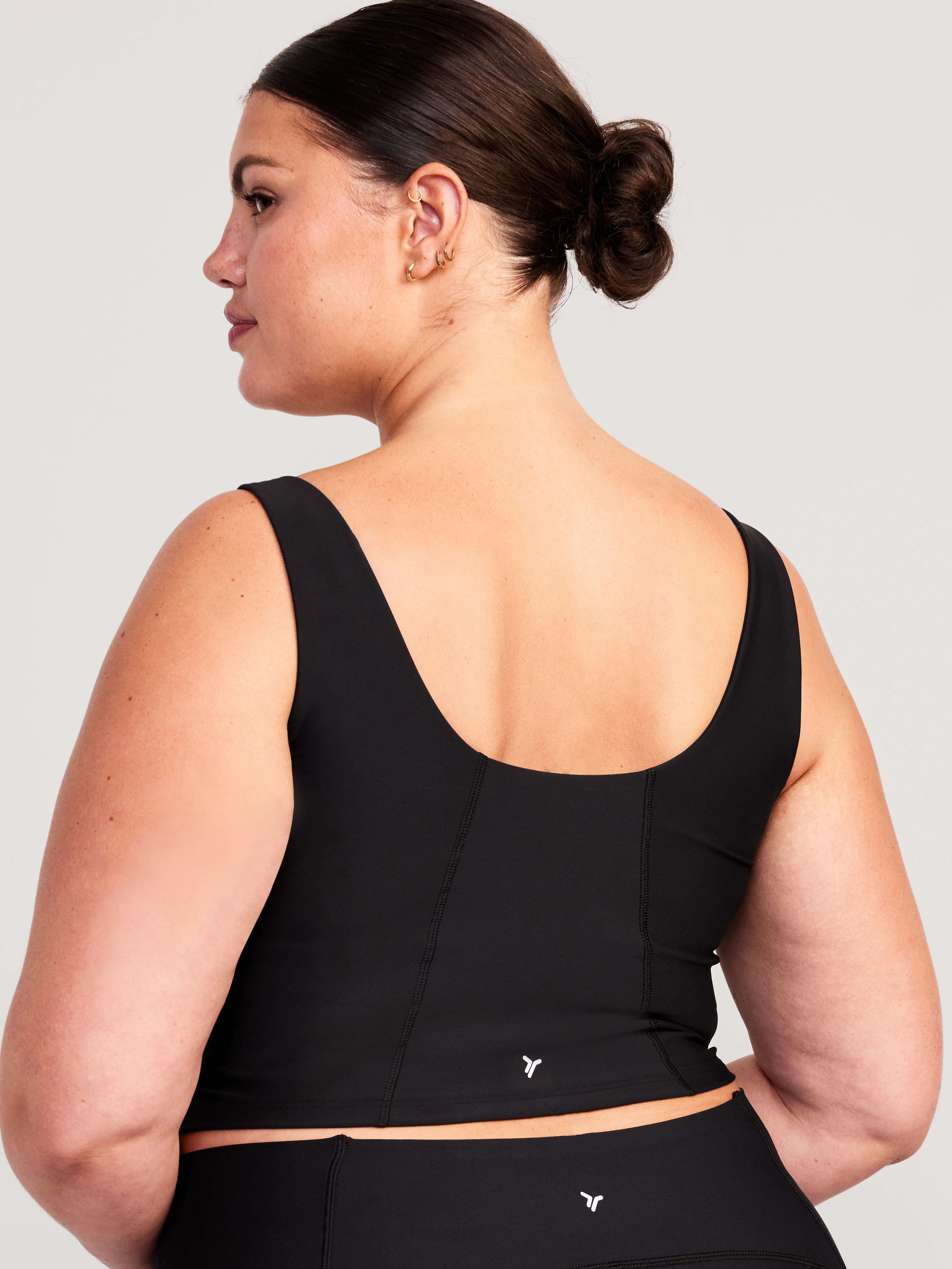 Light Support PowerSoft Longline Sports Bra - Black Jack - 7