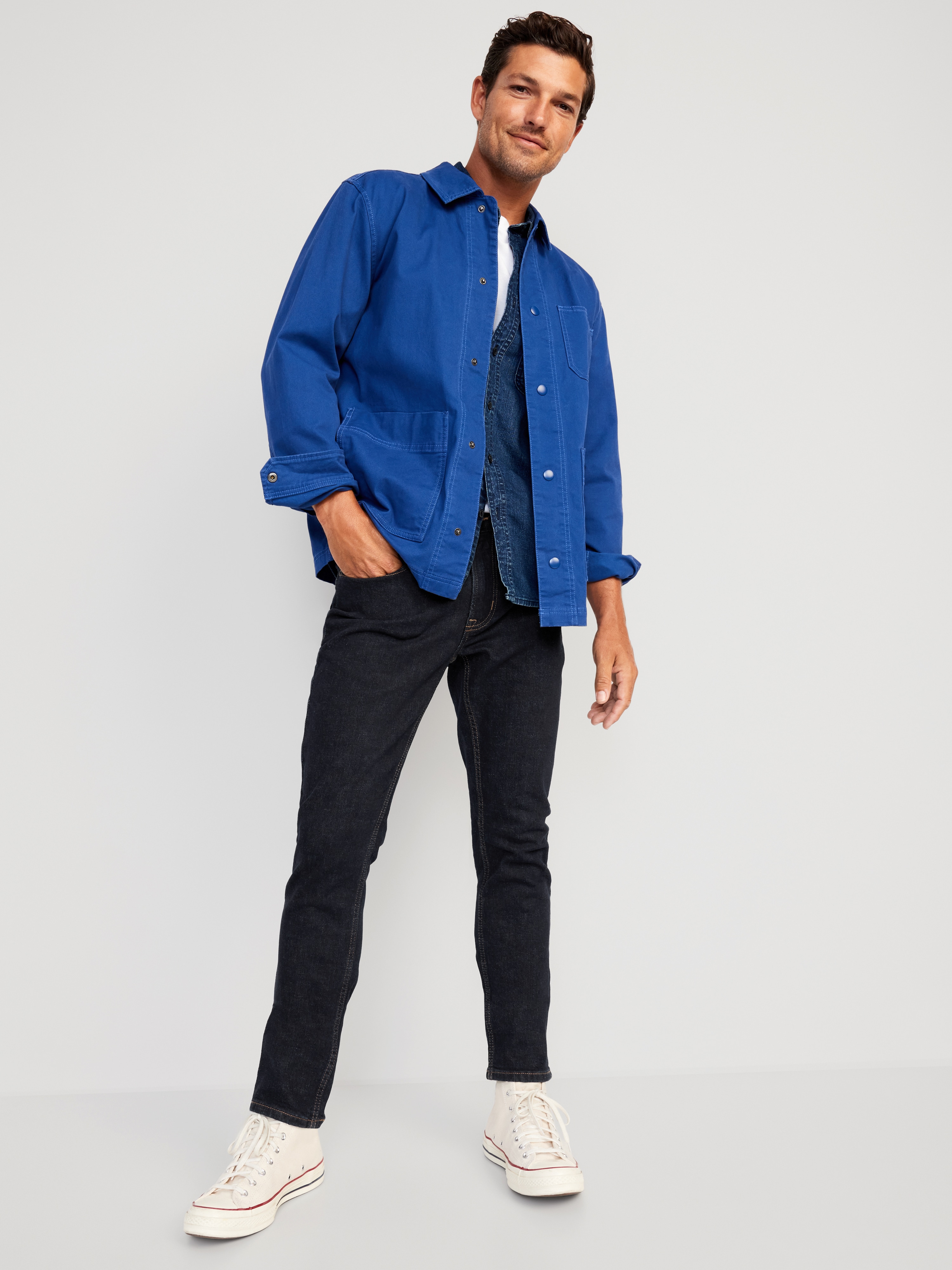 Skinny Built-In Flex Jeans - Dark Rinse - 3