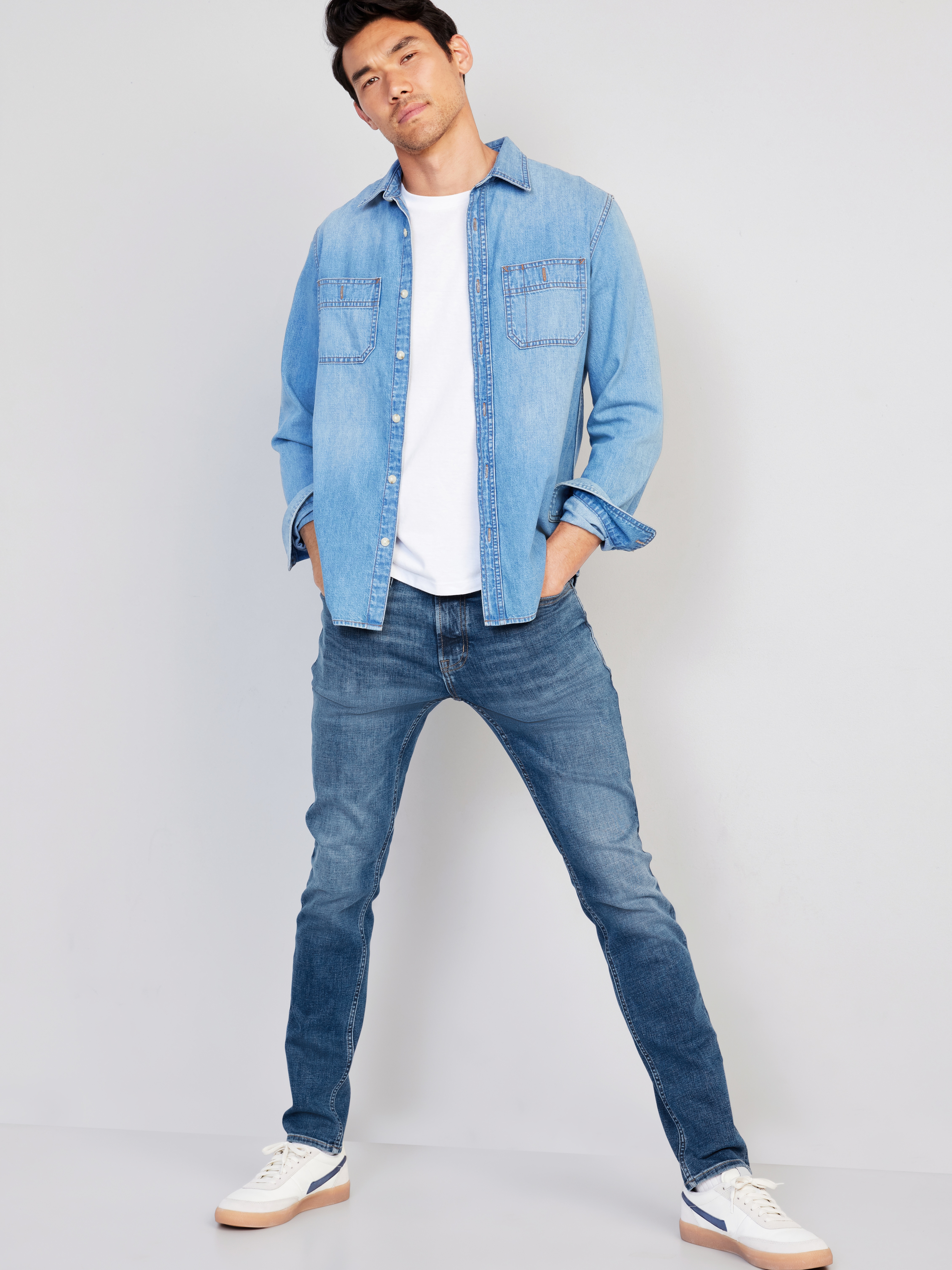Slim 360° Tech Stretch Performance Jeans - Faded Medium - 3