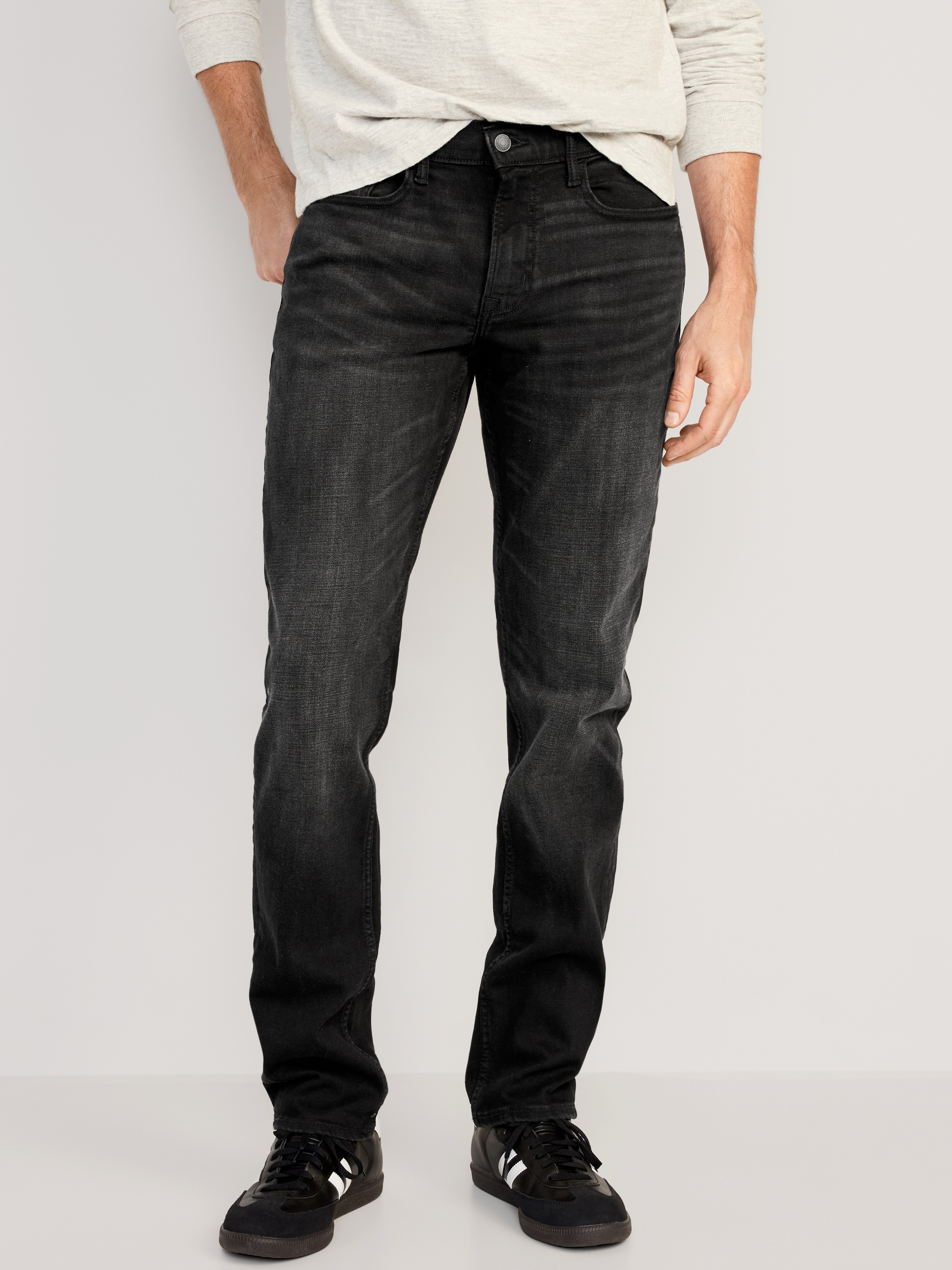 Straight 360° Tech Stretch Performance Jeans - Washed Black - 1