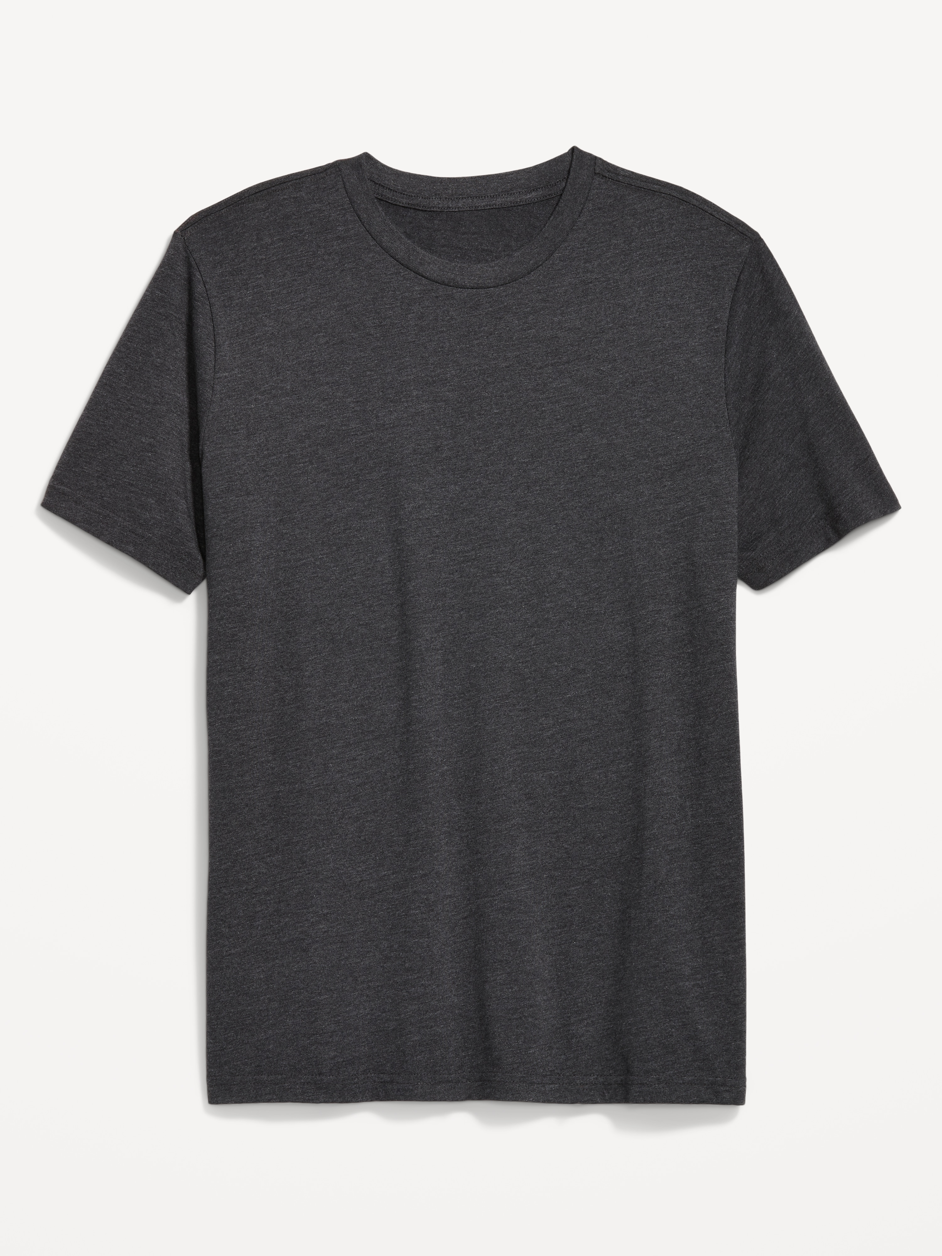 Soft-Washed Crew-Neck Short-Sleeve Tee - Black Jack Heather - 4