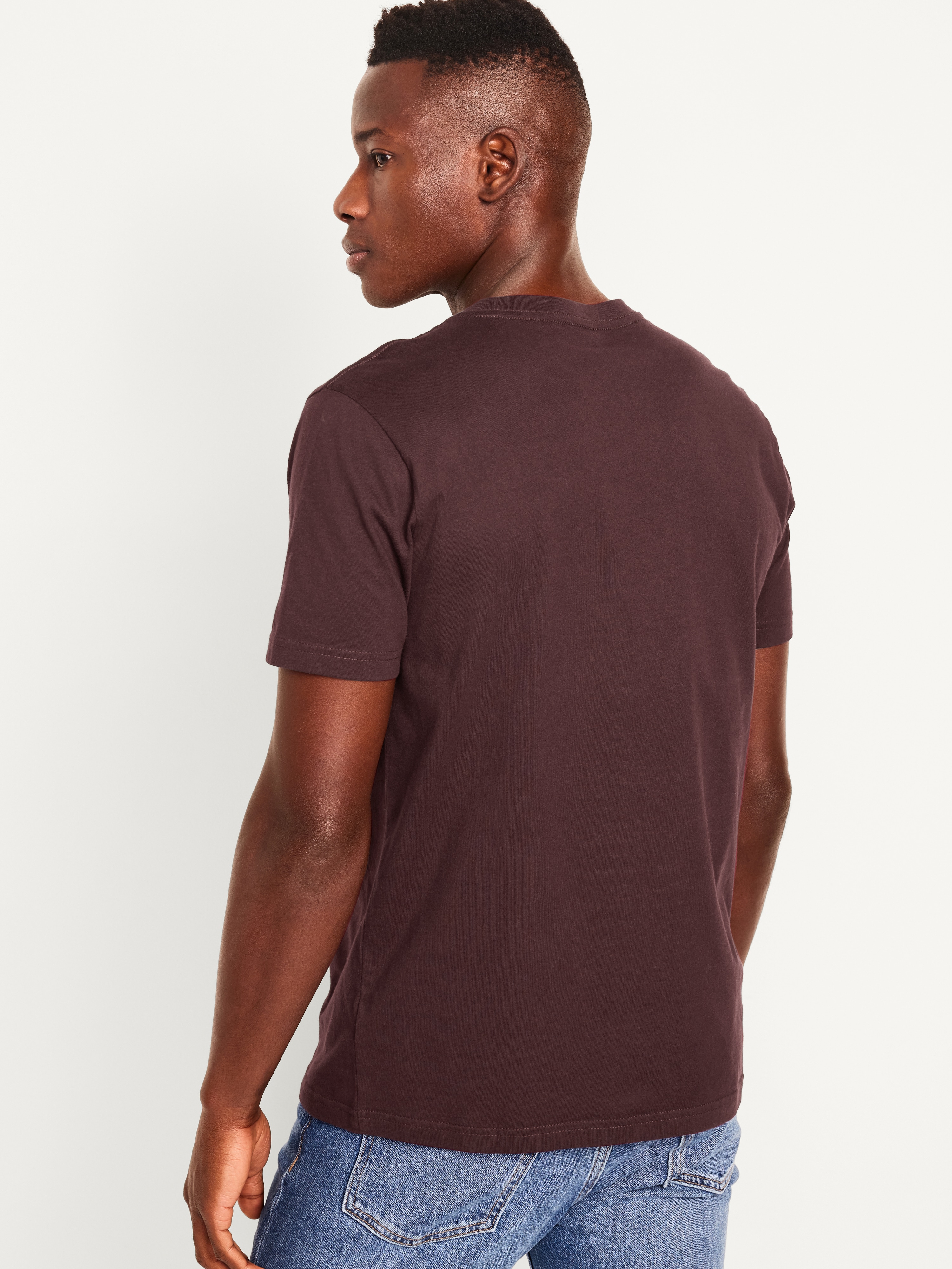 Soft-Washed Crew-Neck Short-Sleeve Tee - Raisin Arizona - 2