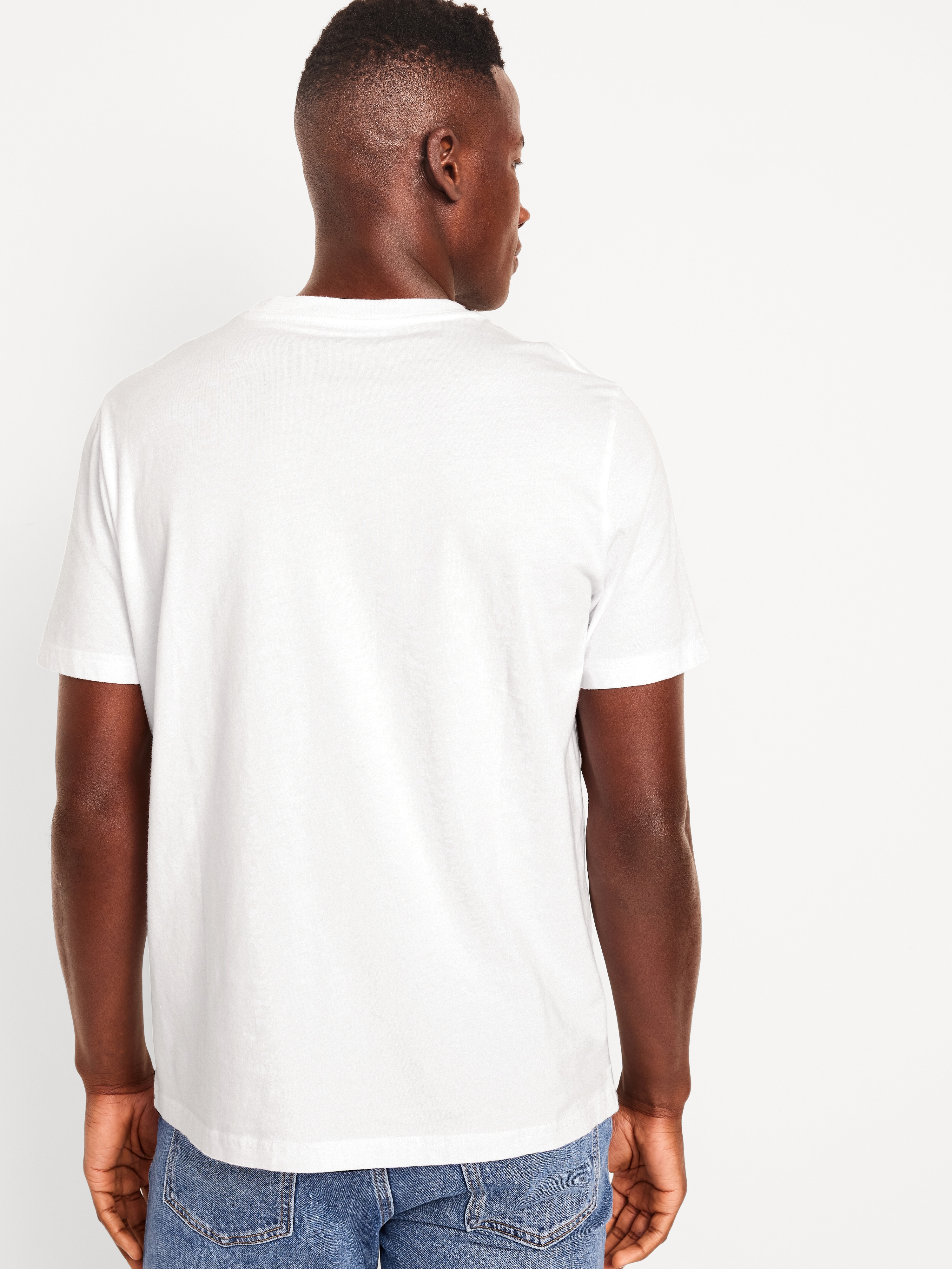 Soft-Washed Crew-Neck Short-Sleeve Tee - Calla Lily White - 2