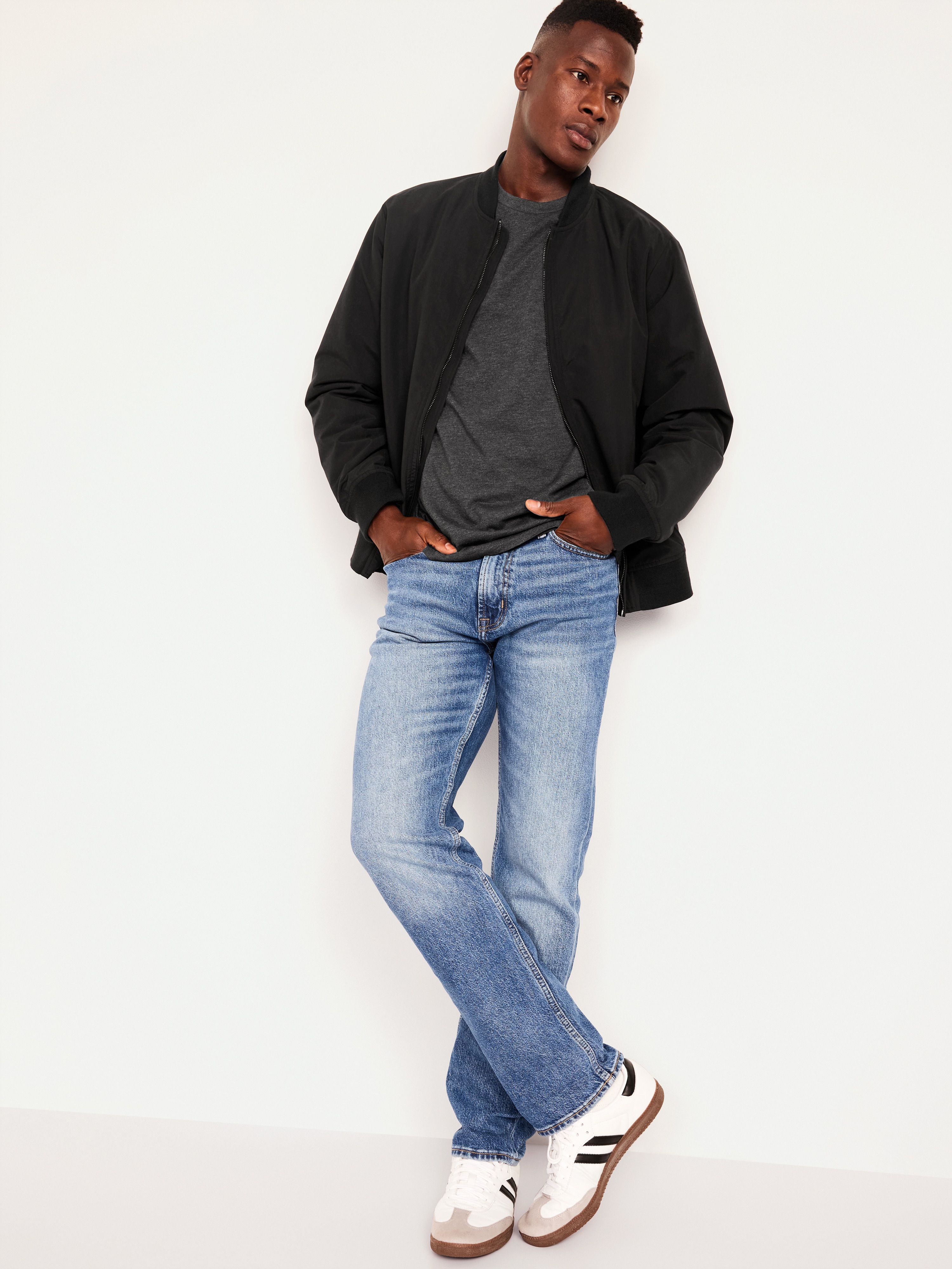 Soft-Washed Crew-Neck Short-Sleeve Tee - Black Jack Heather - 3