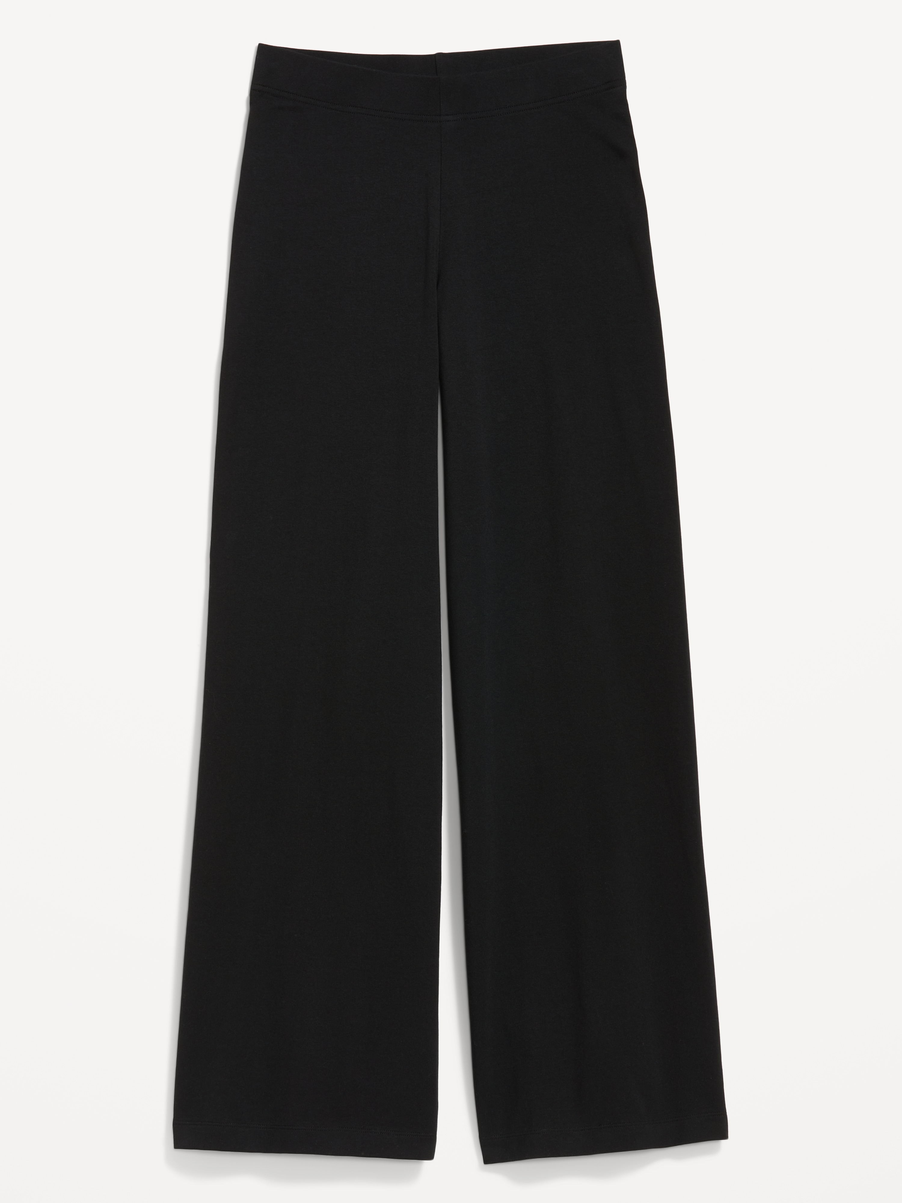 High-Waisted Fashion Wide-Leg Leggings - BlackJack - 4