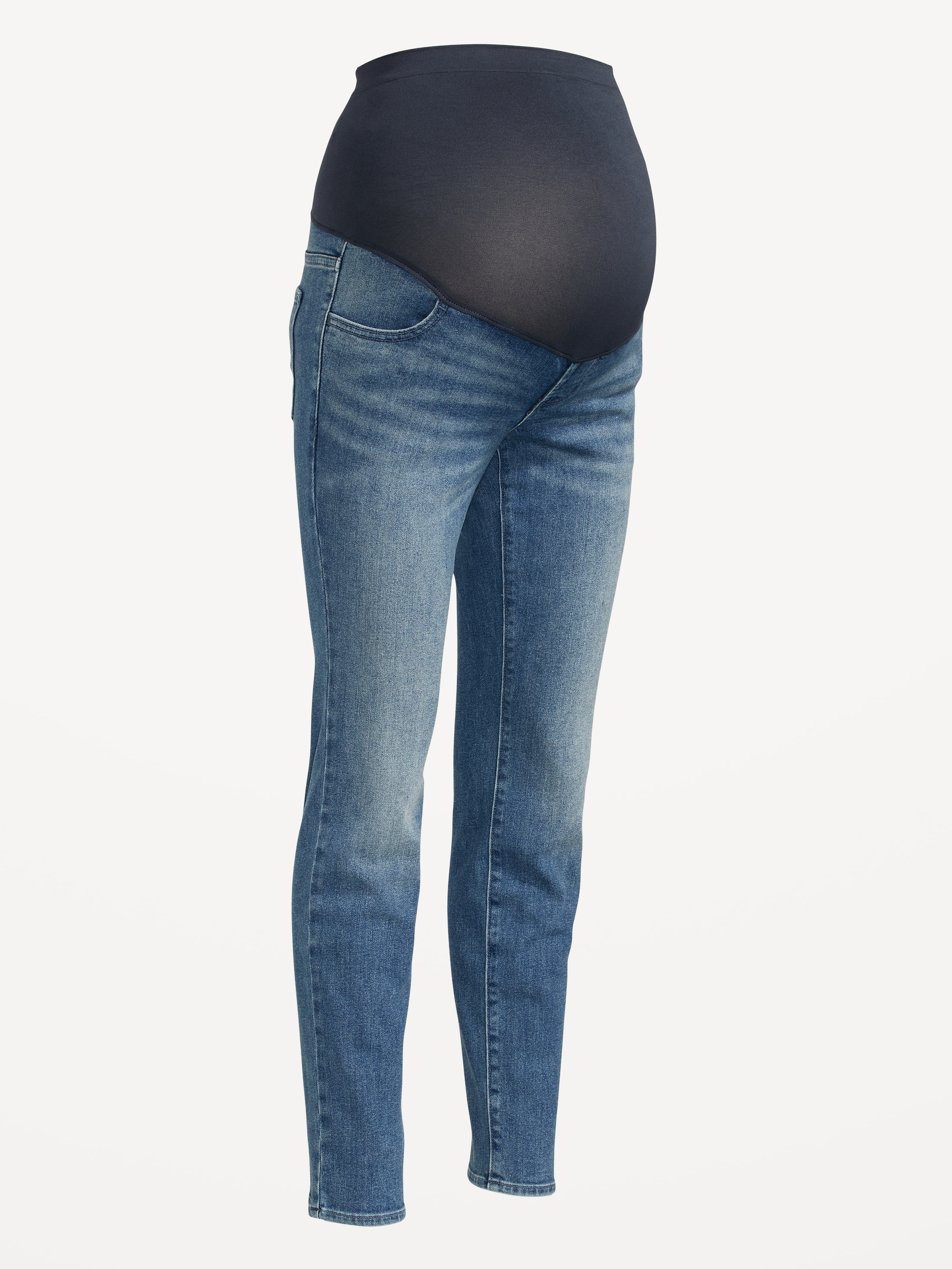 Maternity Full-Panel Wow Straight Jeans - Campeche - 4