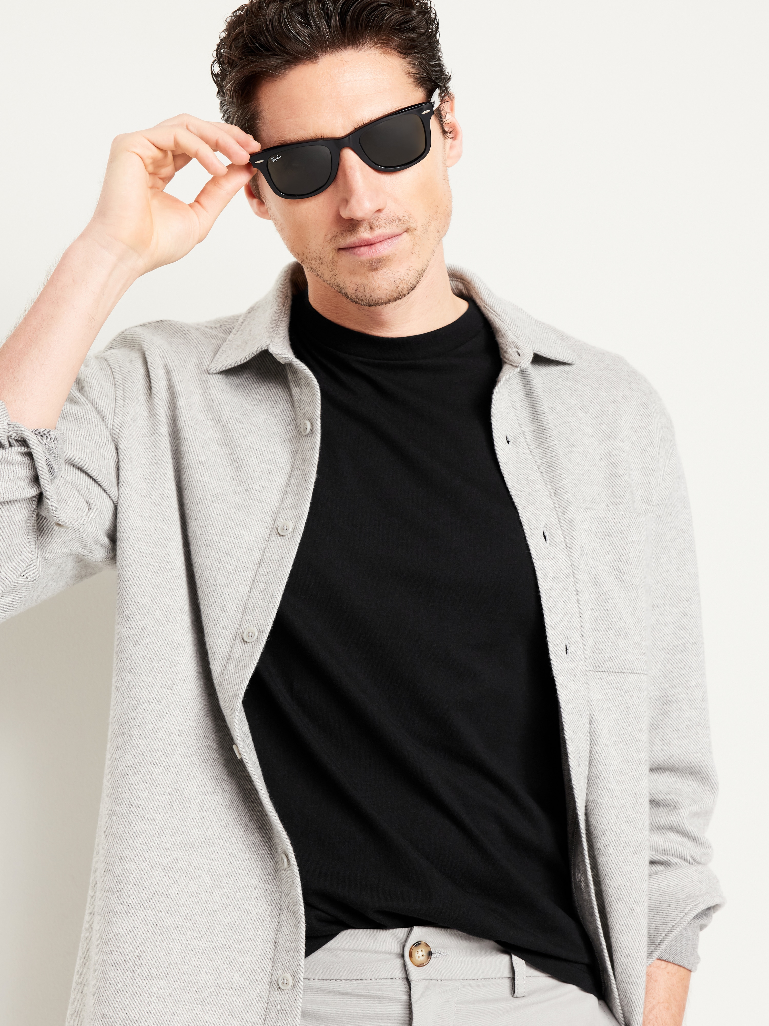 Soft-Washed Crew-Neck Short-Sleeve Tee - Black Jack - 3